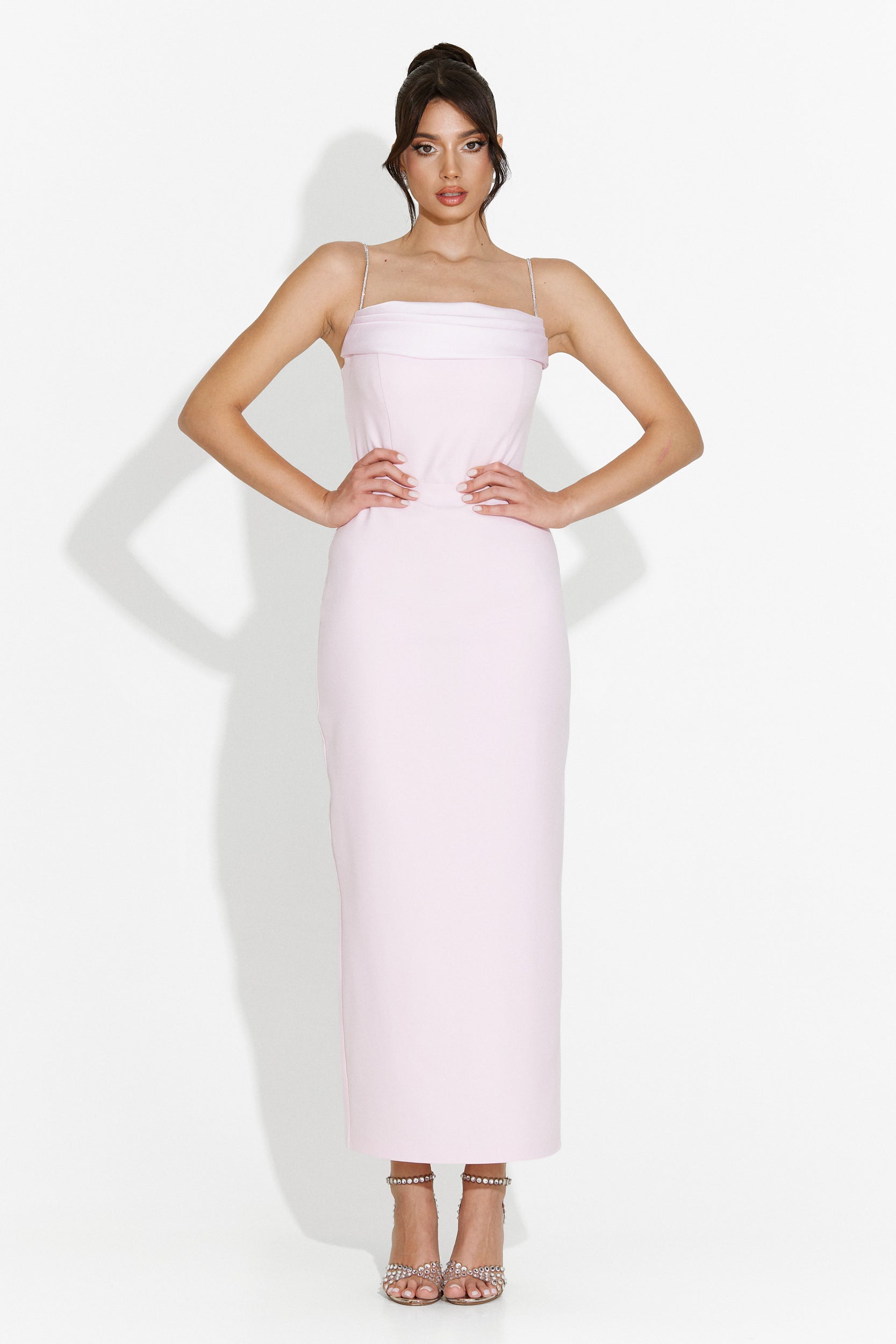 Edenia Bogas Long Pink Ladies Dress