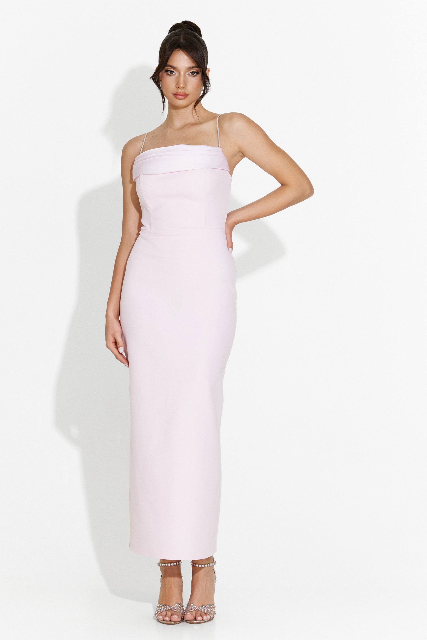 Edenia Bogas Long Pink Ladies Dress