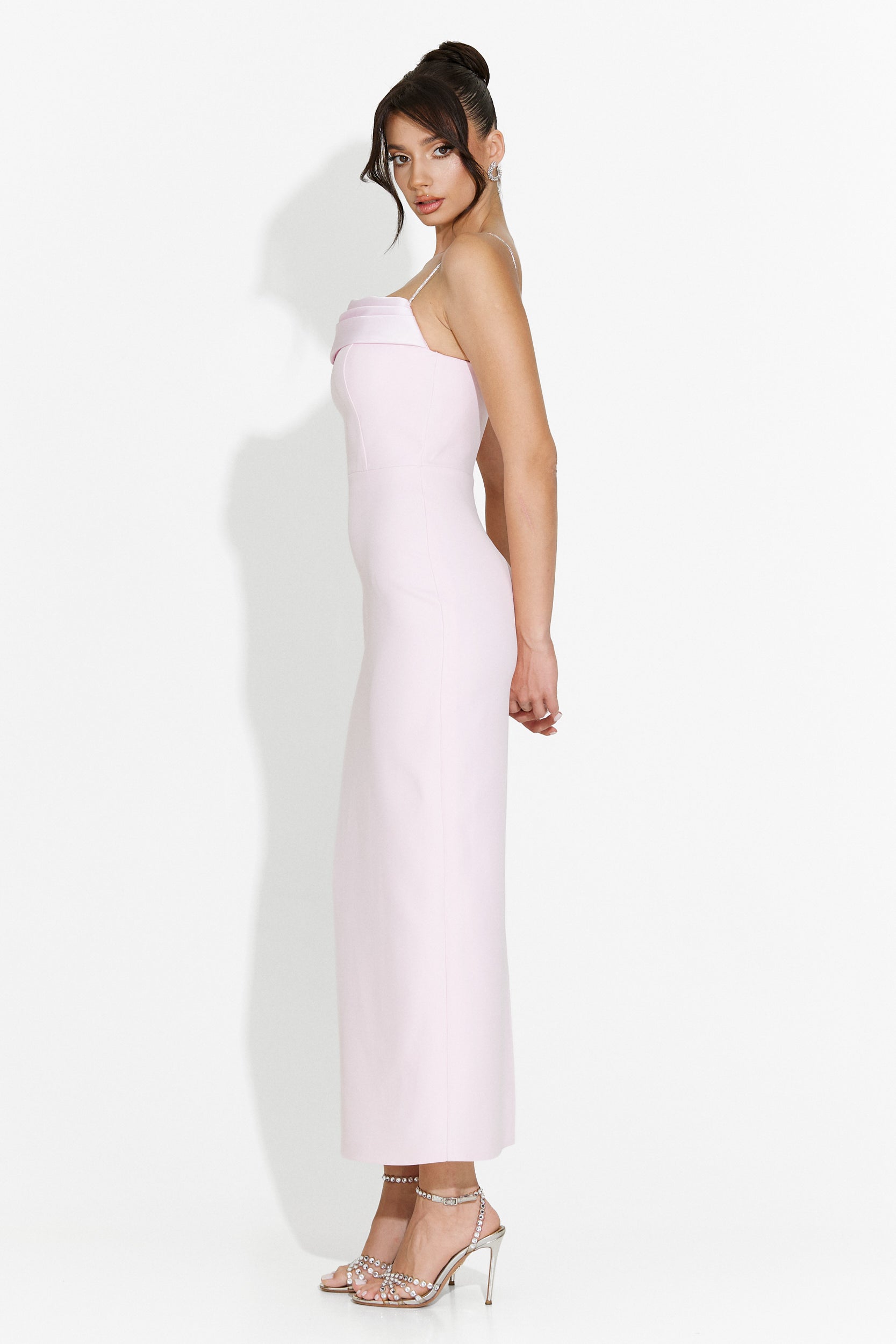 Edenia Bogas Long Pink Ladies Dress
