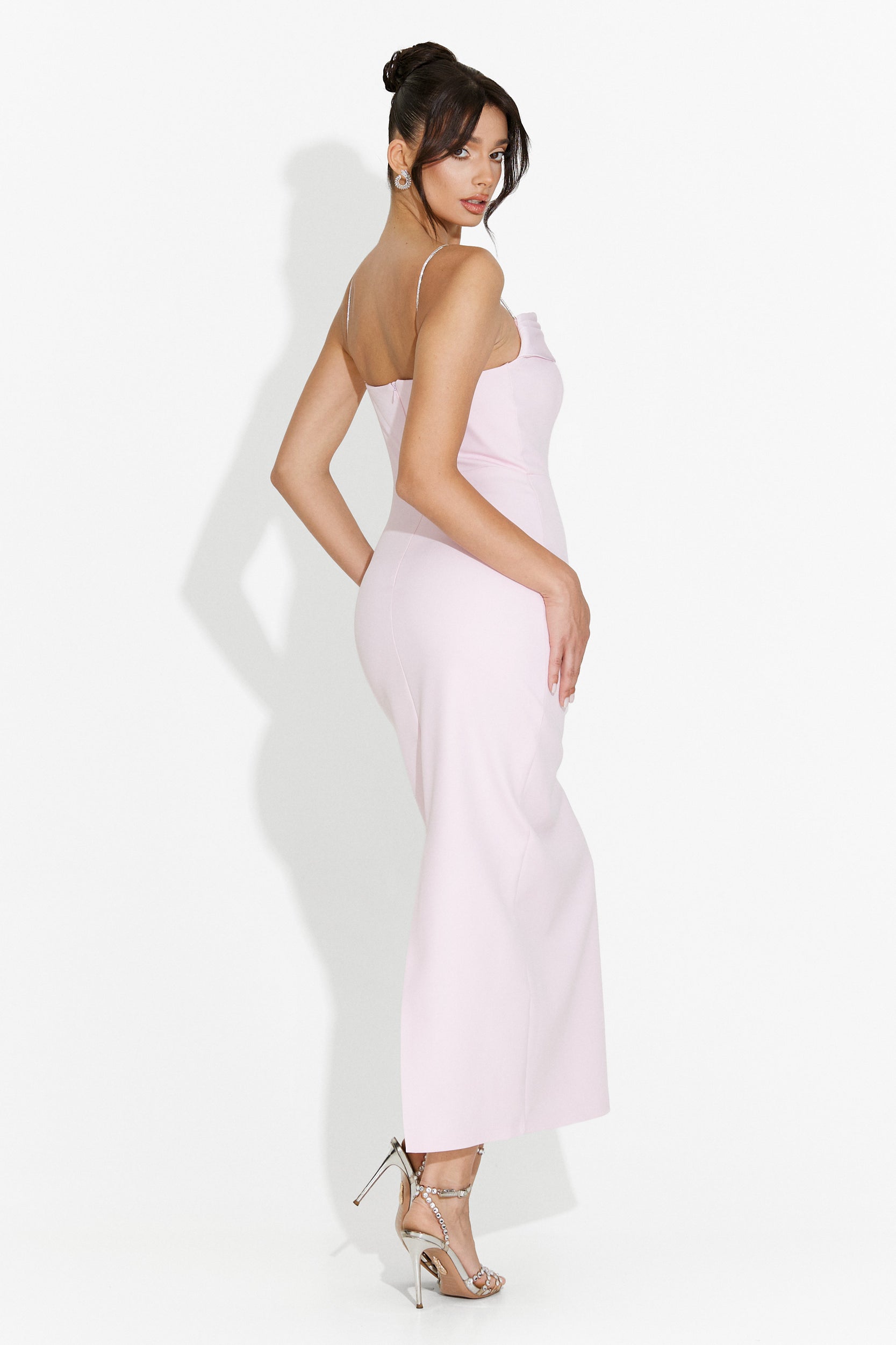 Edenia Bogas Long Pink Ladies Dress