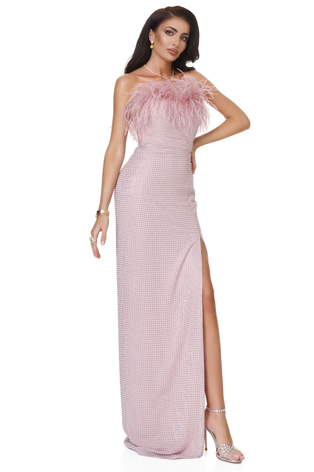 Ladies long dress pink Grysani Bogas