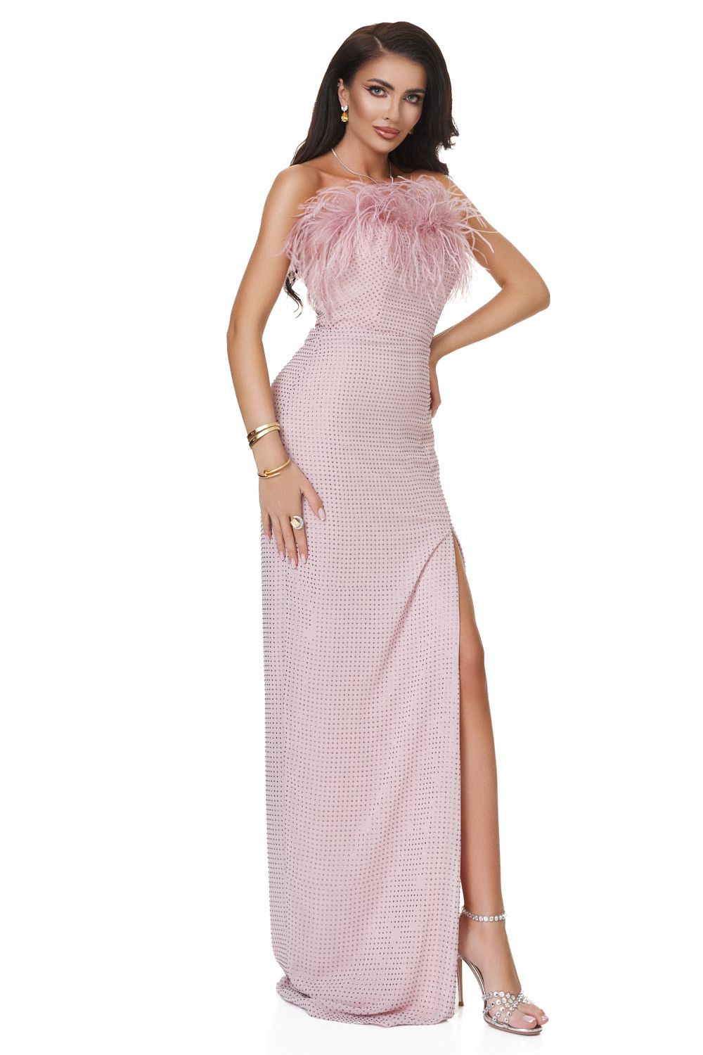Ladies long dress pink Grysani Bogas