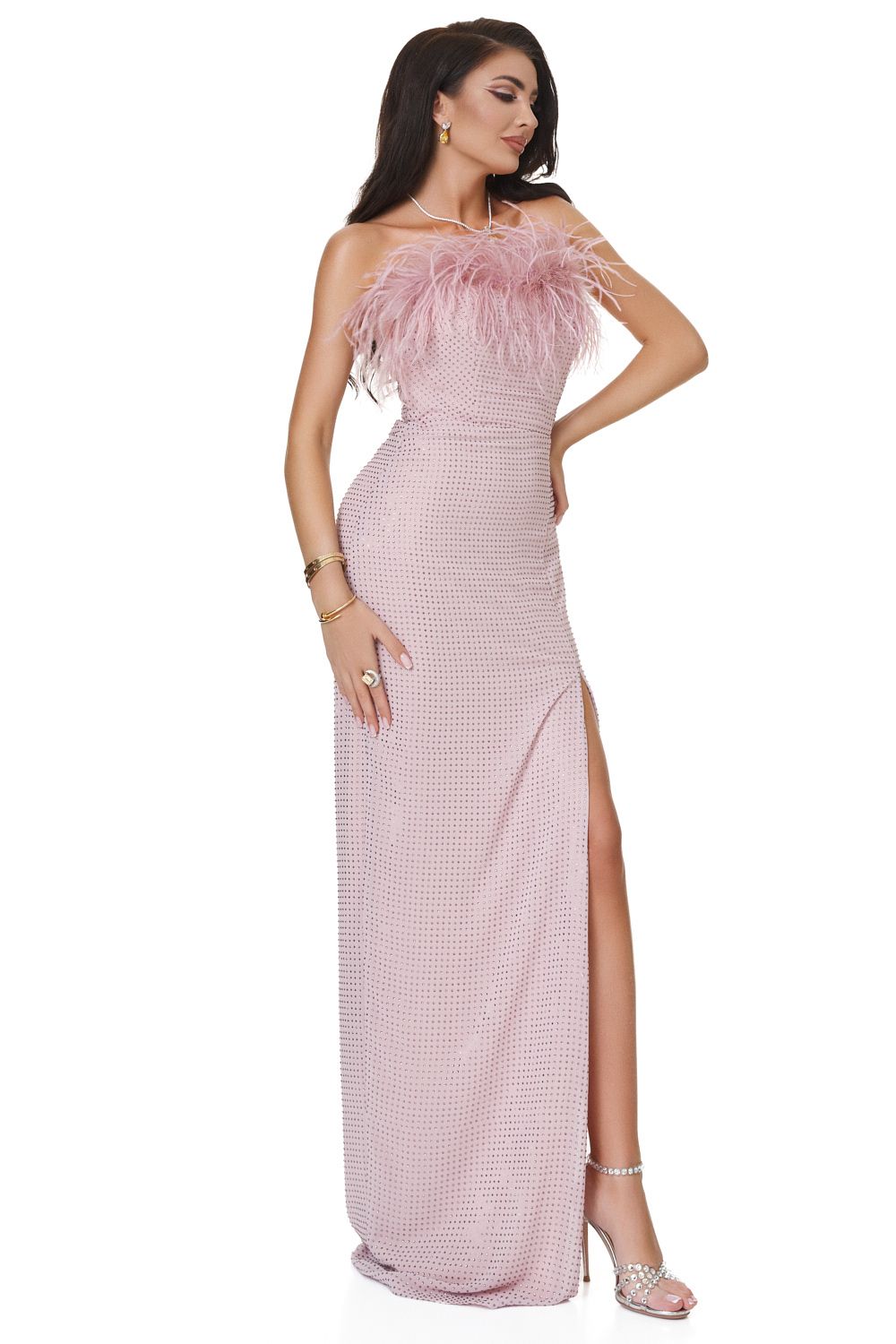 Ladies long dress pink Grysani Bogas
