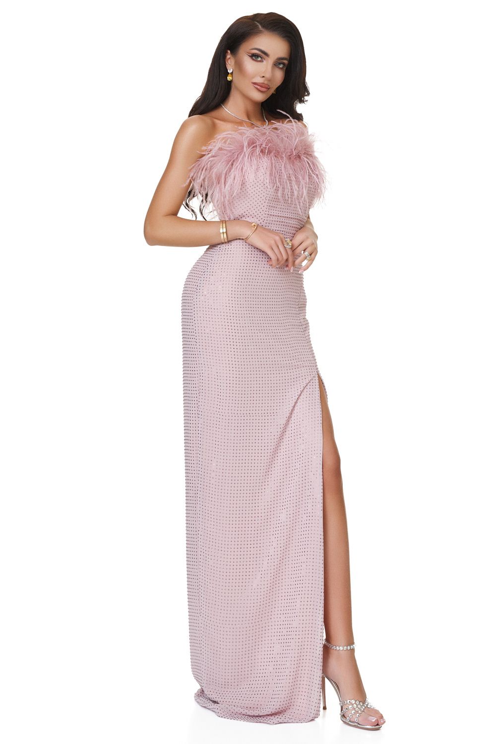 Ladies long dress pink Grysani Bogas
