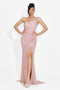 Rochie dama lunga roz Mendosa Bogas