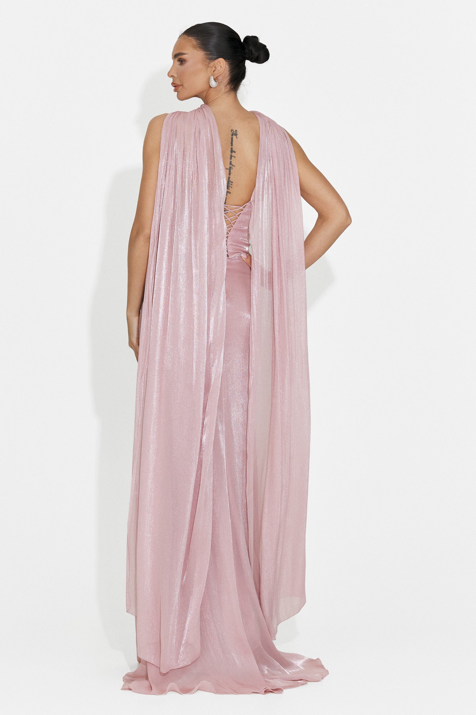 Rochie dama lunga roz Moritz Bogas