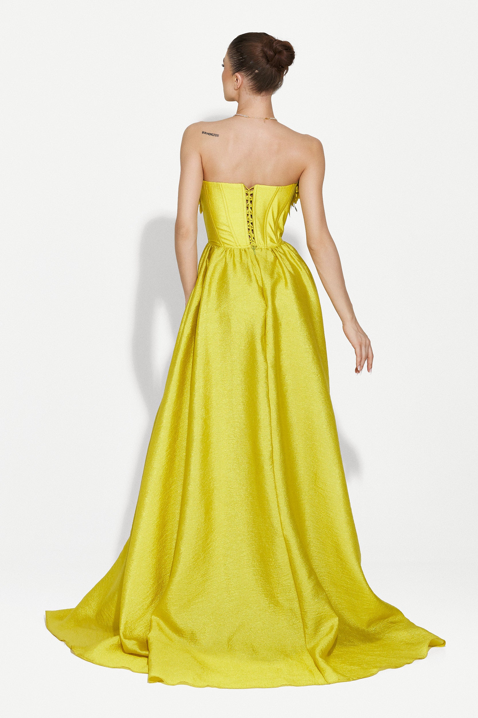 Rochie dama lunga verde Ayana Bogas