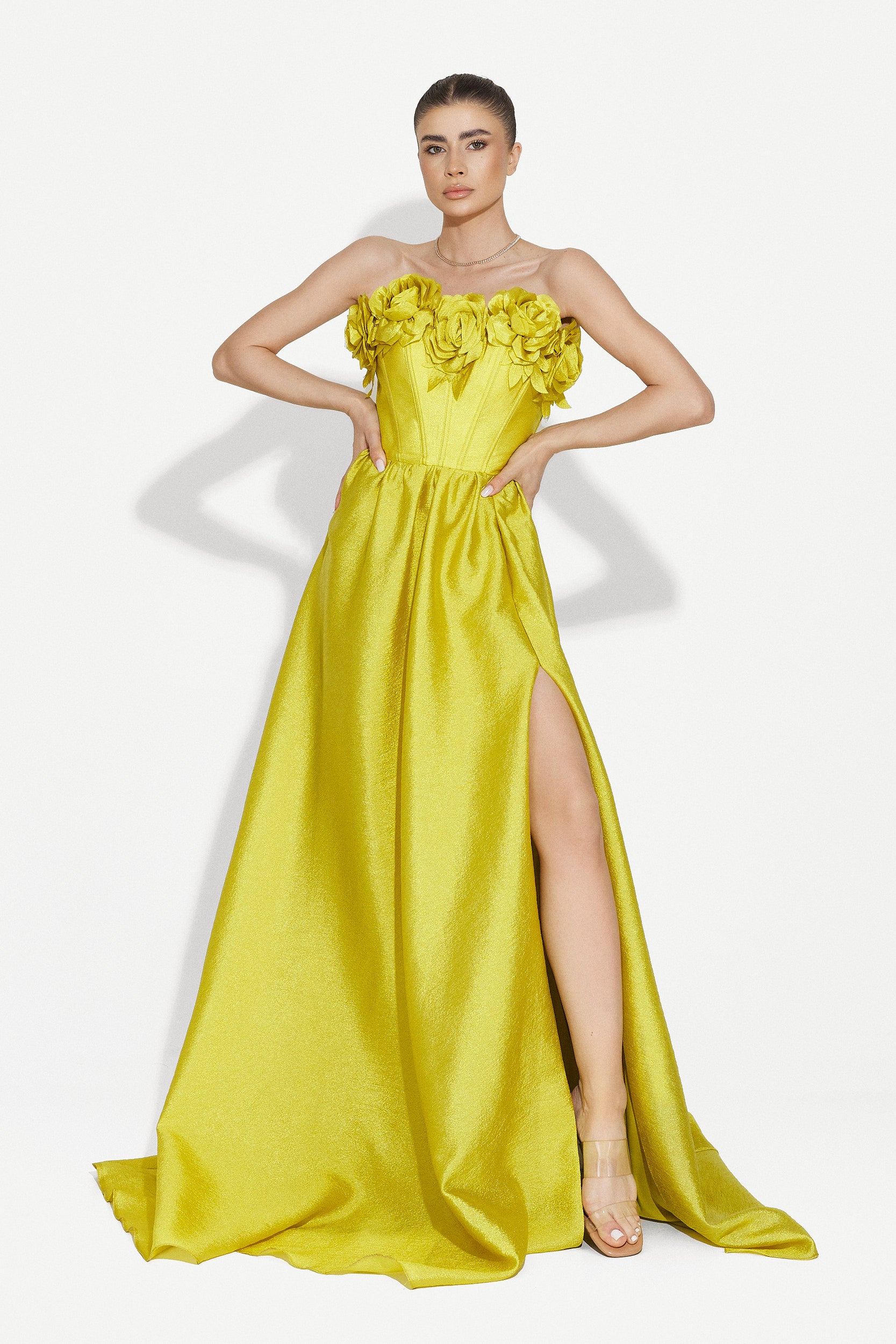 Rochie dama lunga verde Ayana Bogas