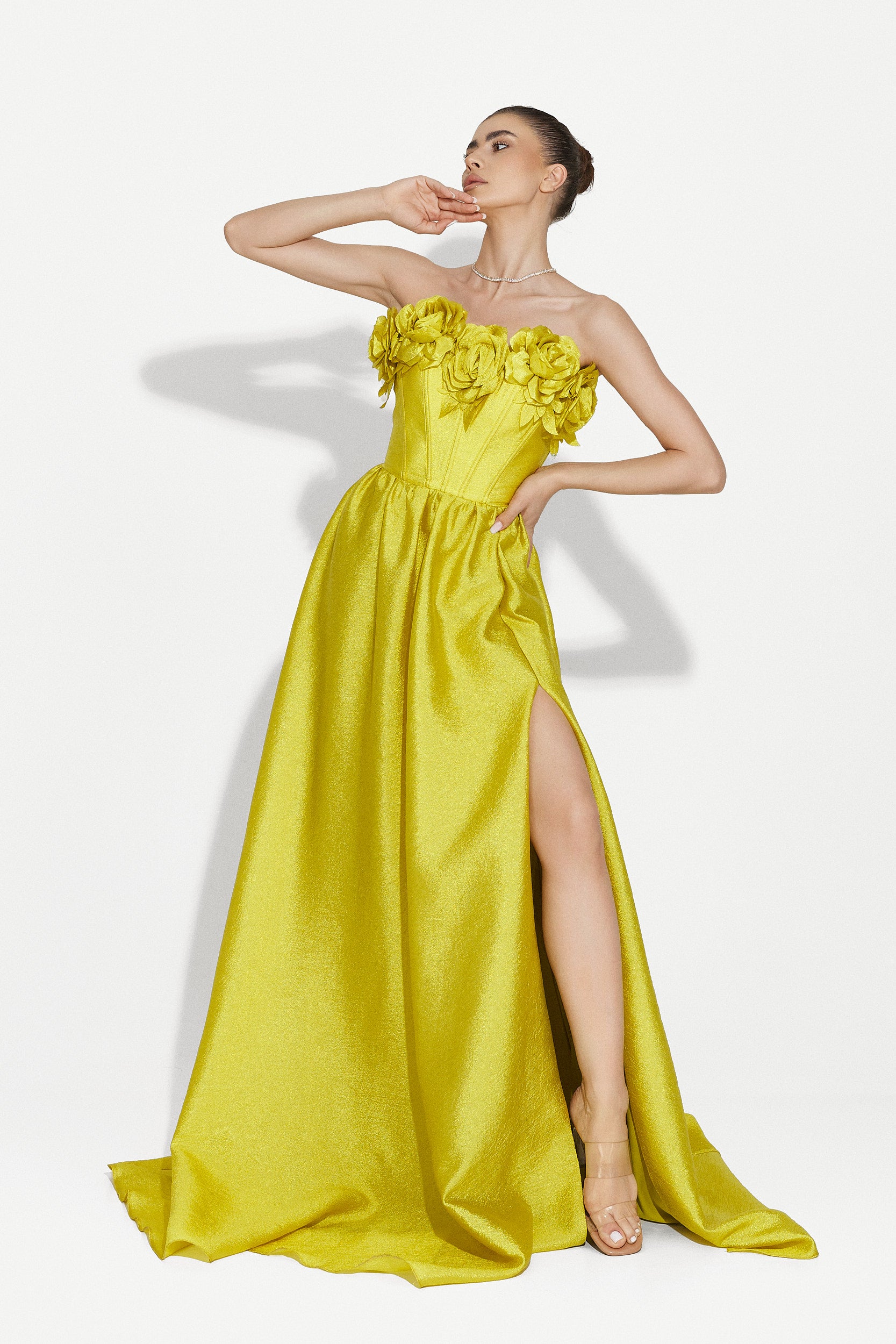 Rochie dama lunga verde Ayana Bogas