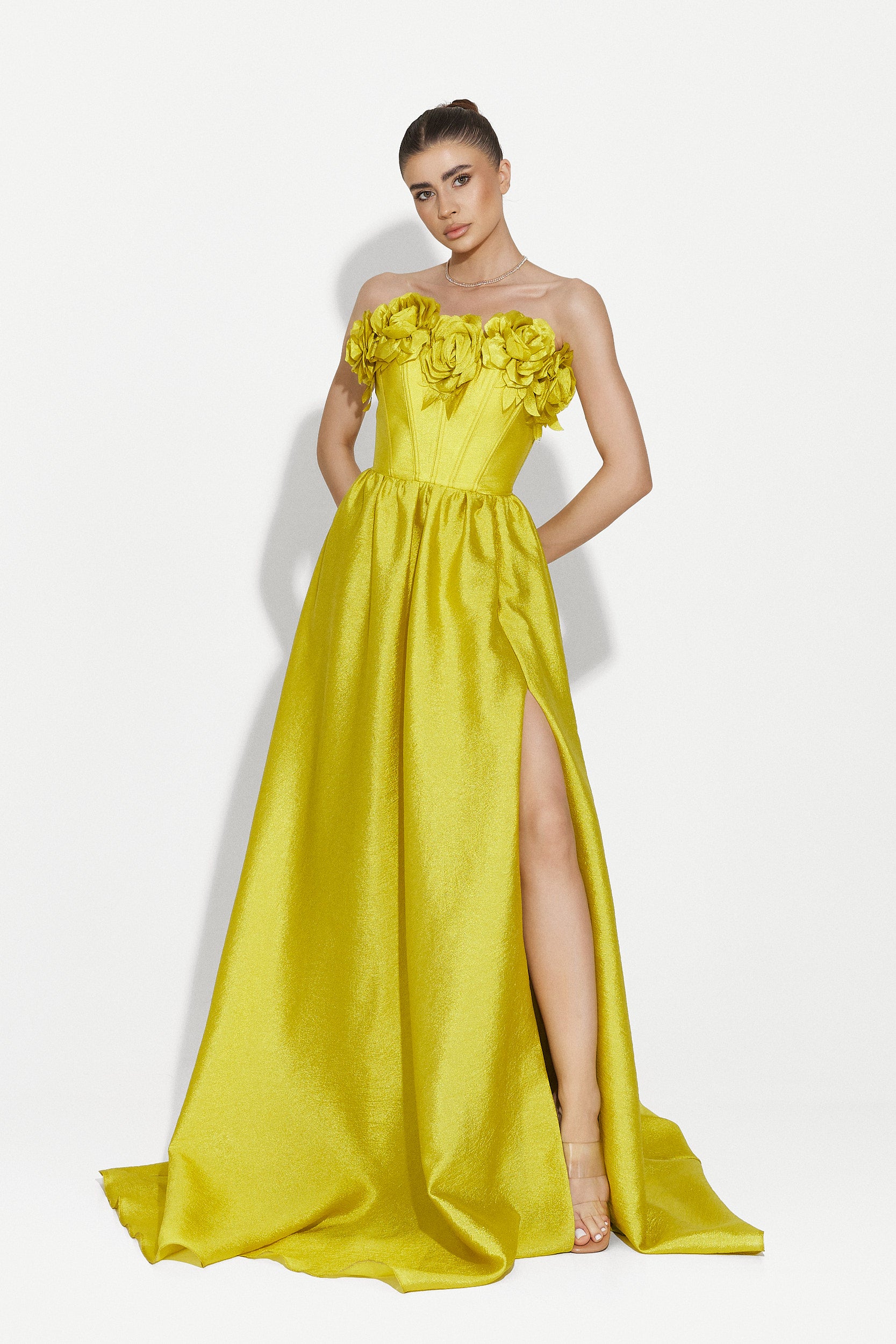 Long green dress for women Ayana Bogas