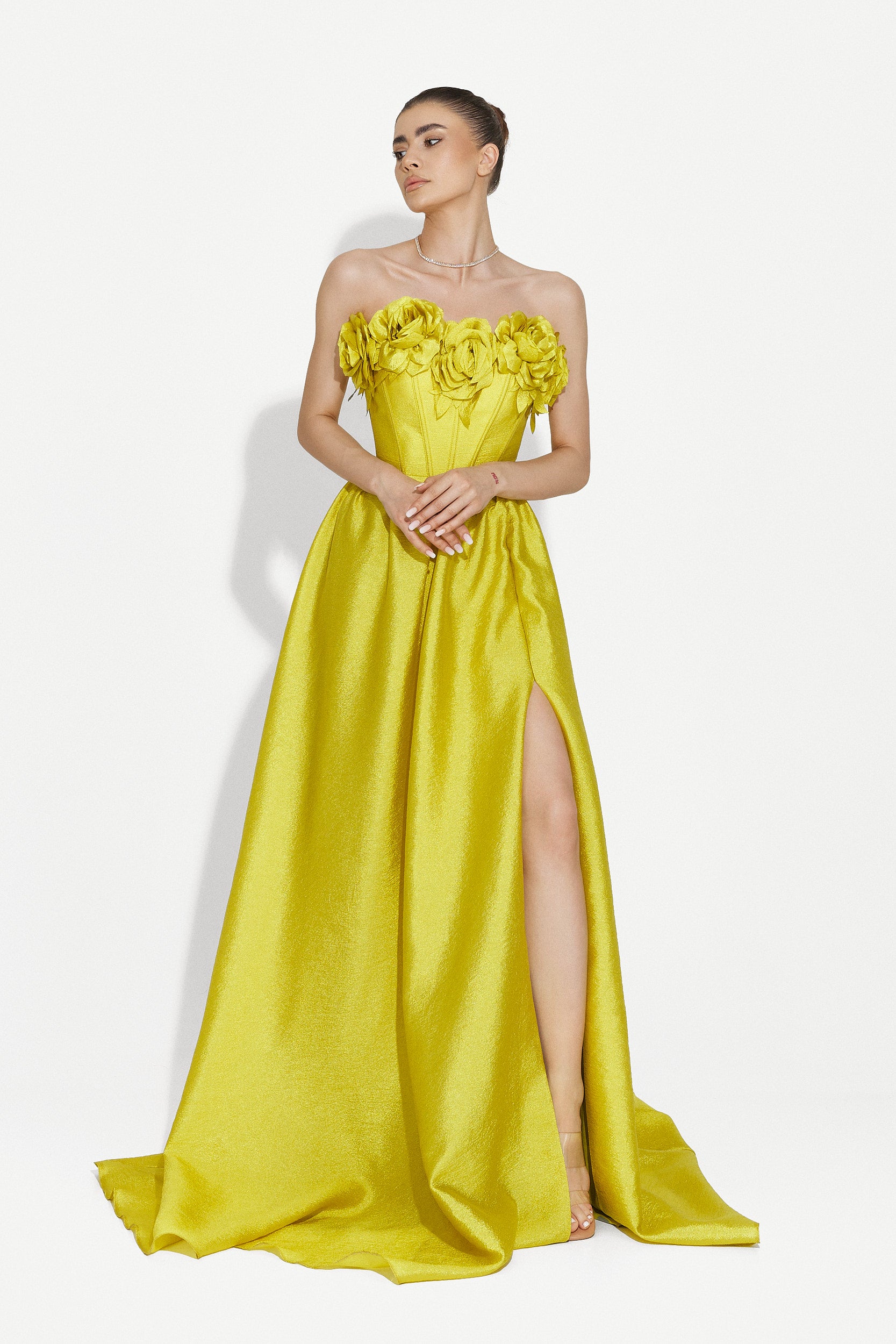Rochie dama lunga verde Ayana Bogas