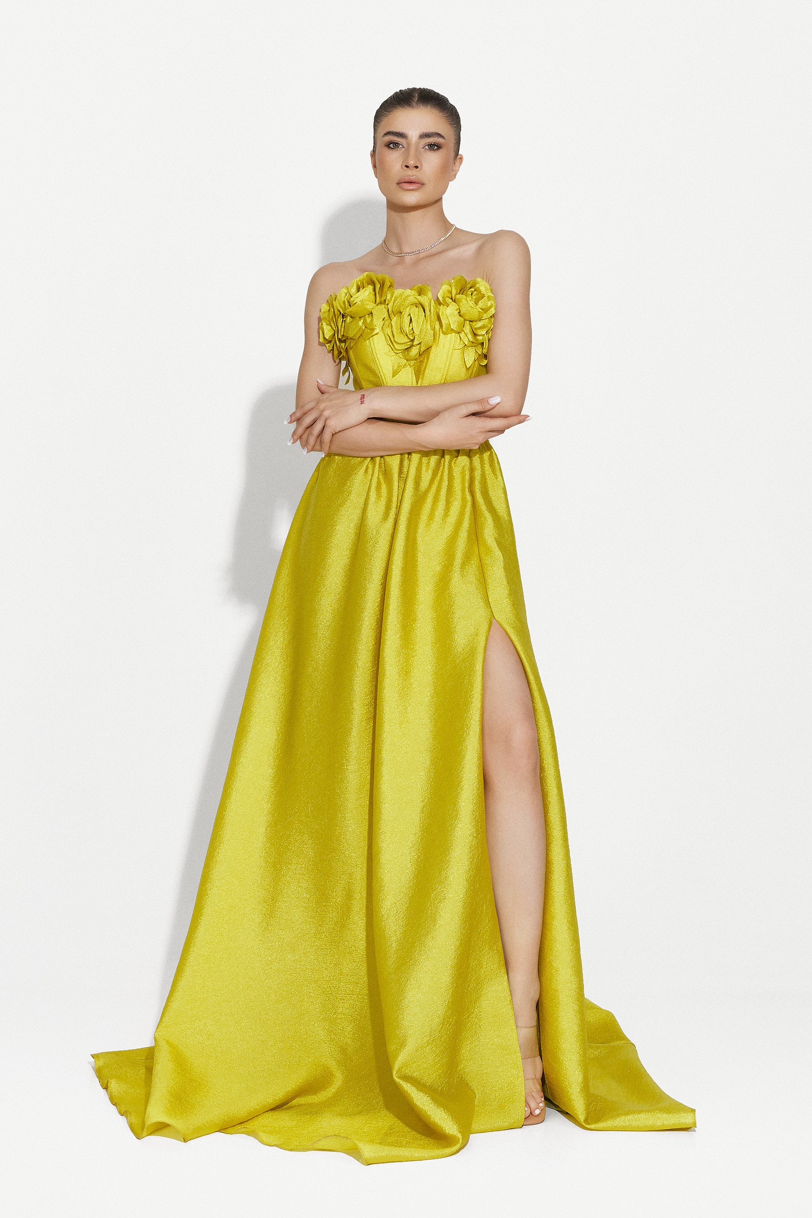 Rochie dama lunga verde Ayana Bogas