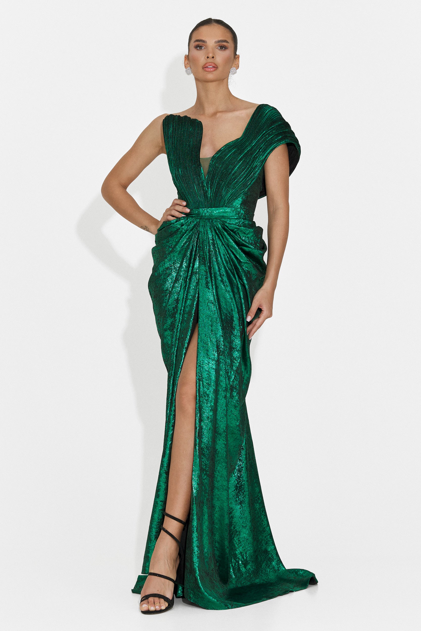 Rochie dama lunga verde Becker Bogas