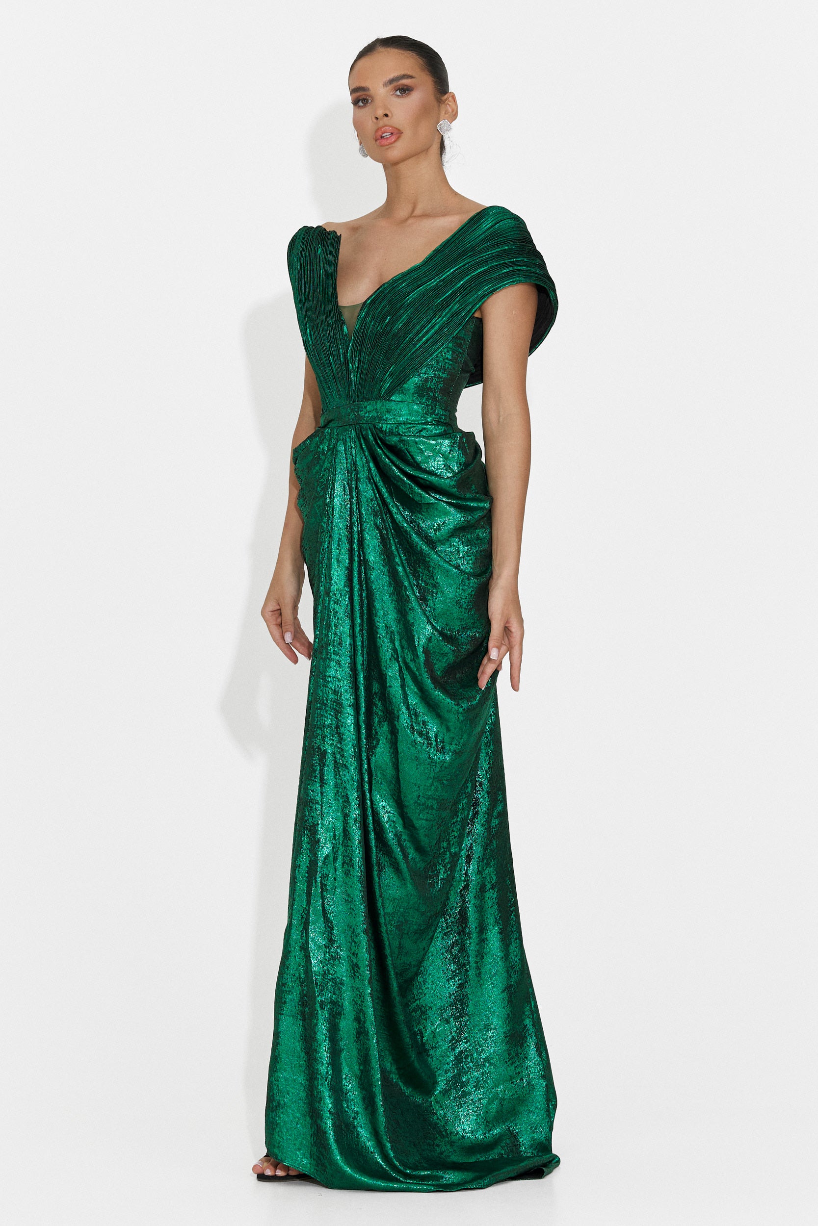 Rochie dama lunga verde Becker Bogas