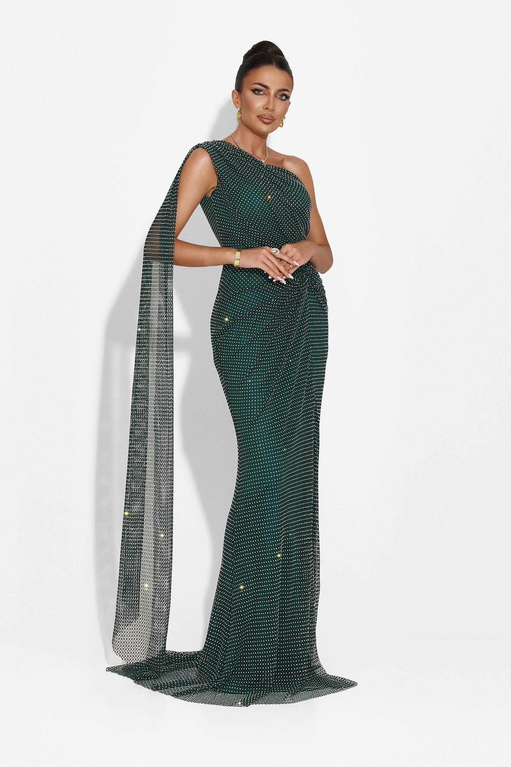 Long green dress for women Casida Bogas