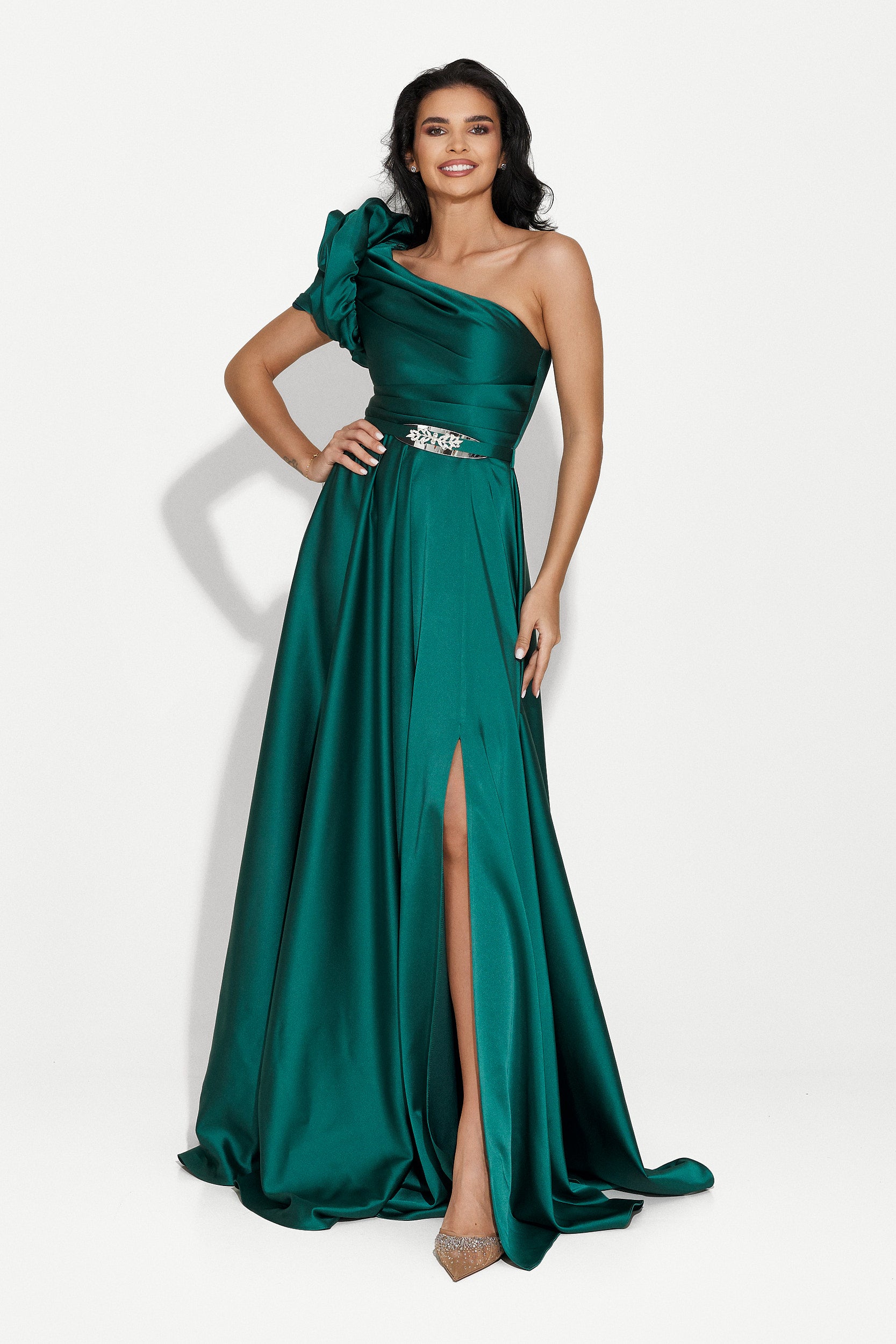 Long green dress for women Cimone Bogas