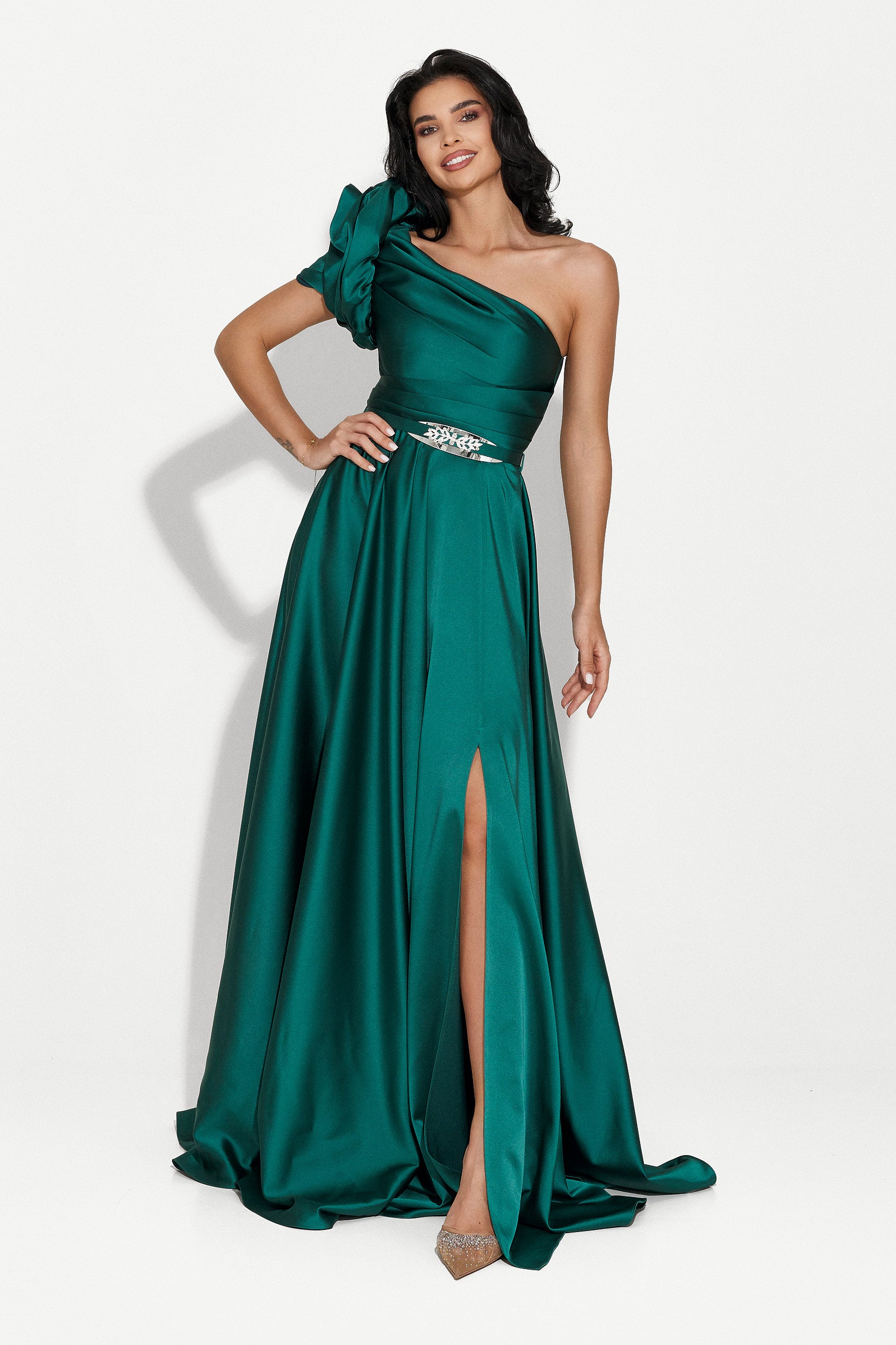 Long green dress for women Cimone Bogas