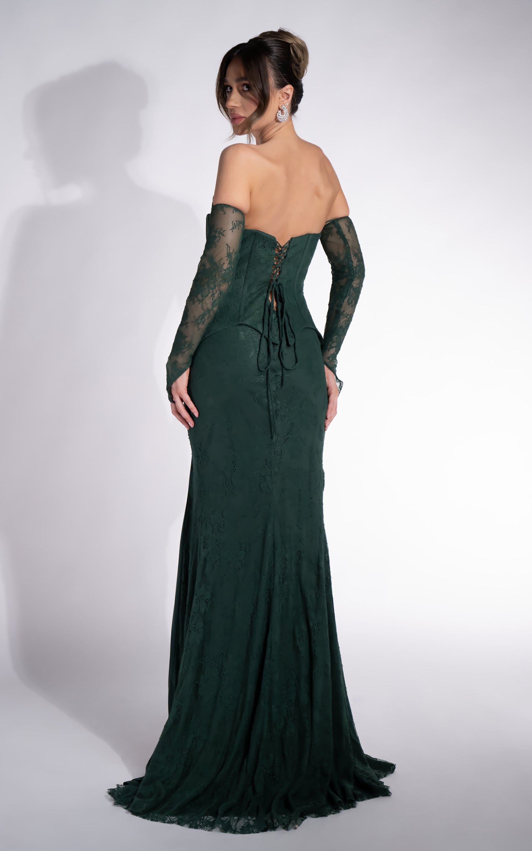 Rochie dama lunga verde Frezya Bogas