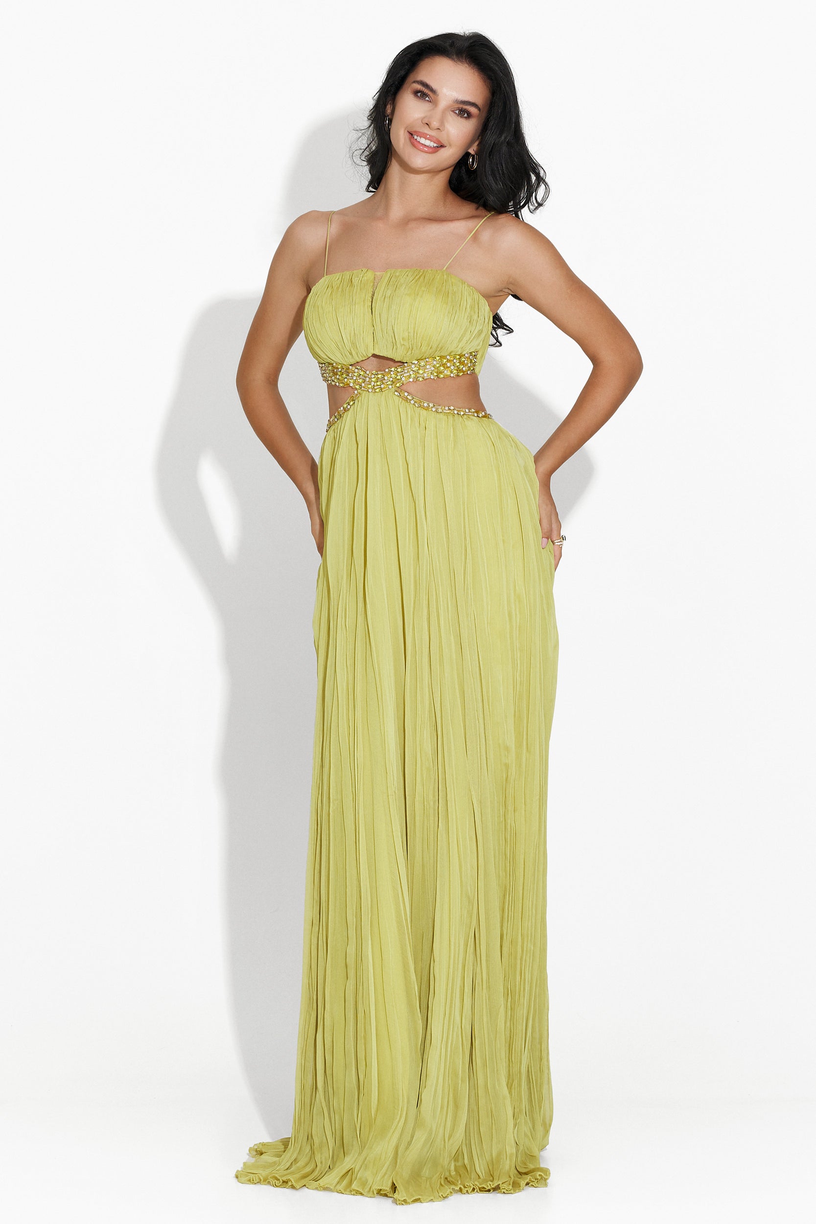 Rochie dama lunga verde Lalania Bogas