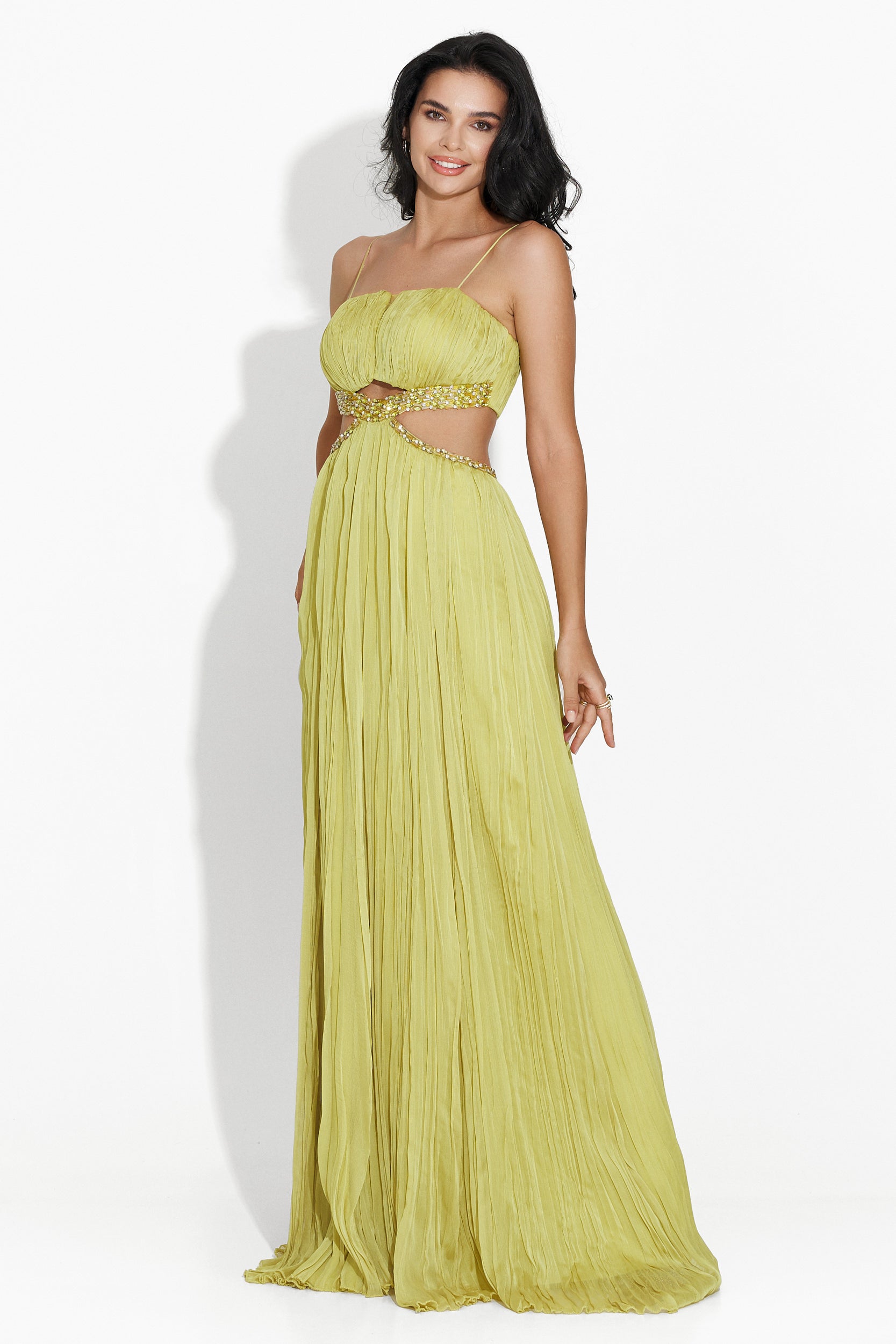 Rochie dama lunga verde Lalania Bogas