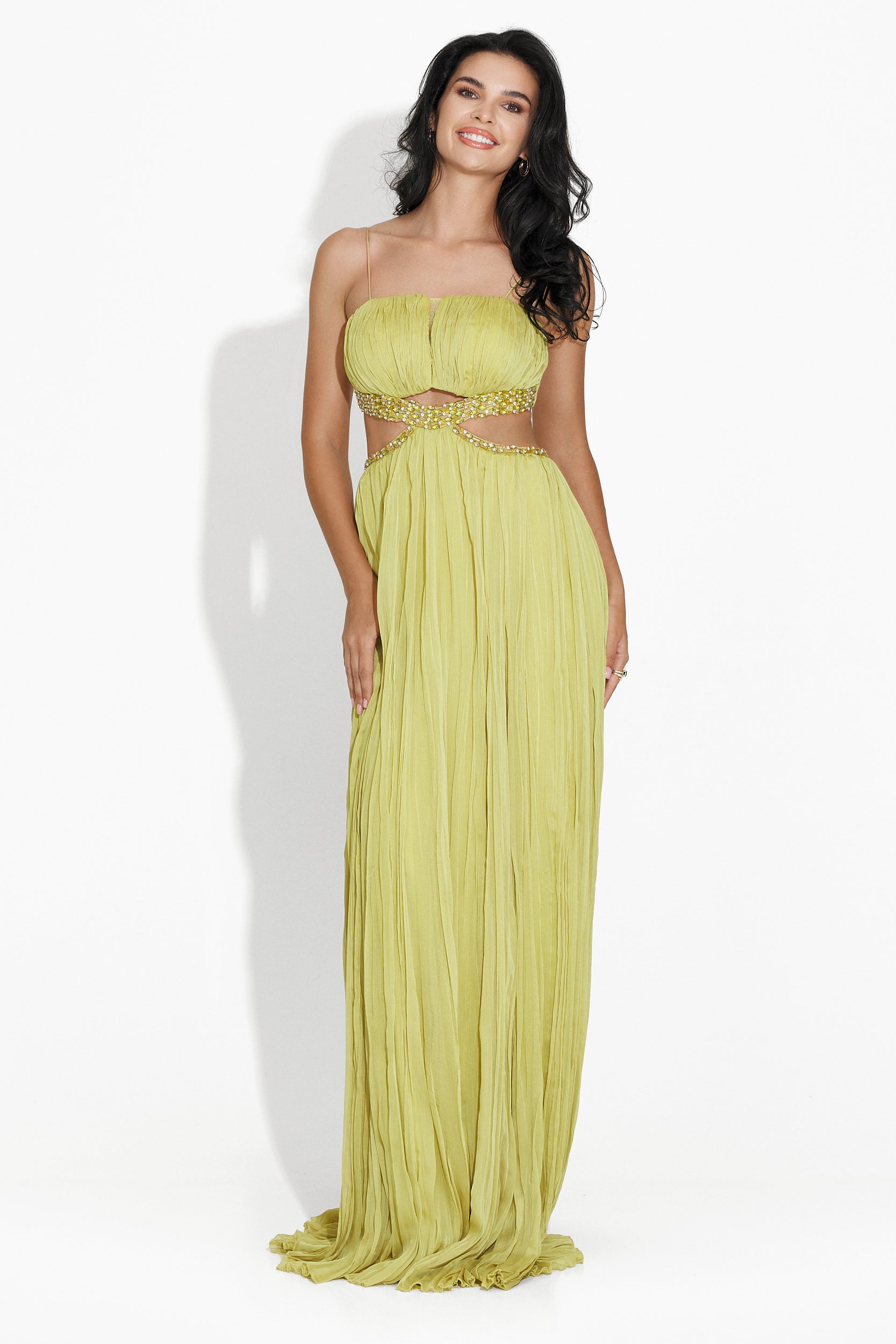 Rochie dama lunga verde Lalania Bogas