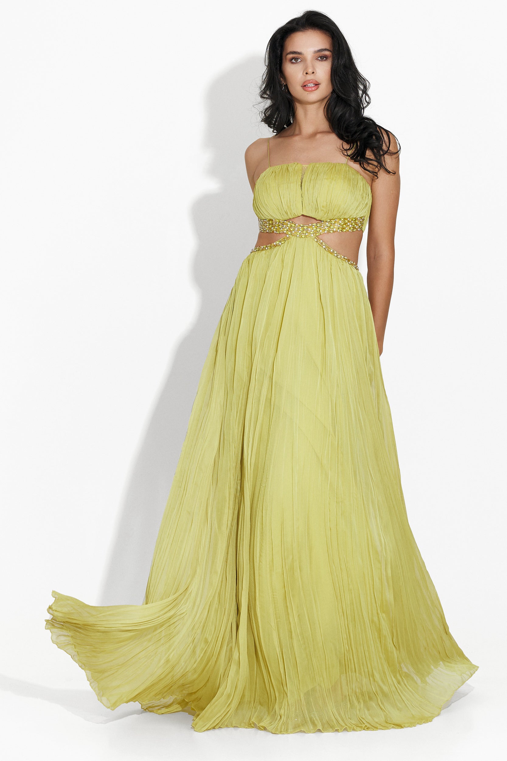 Rochie dama lunga verde Lalania Bogas