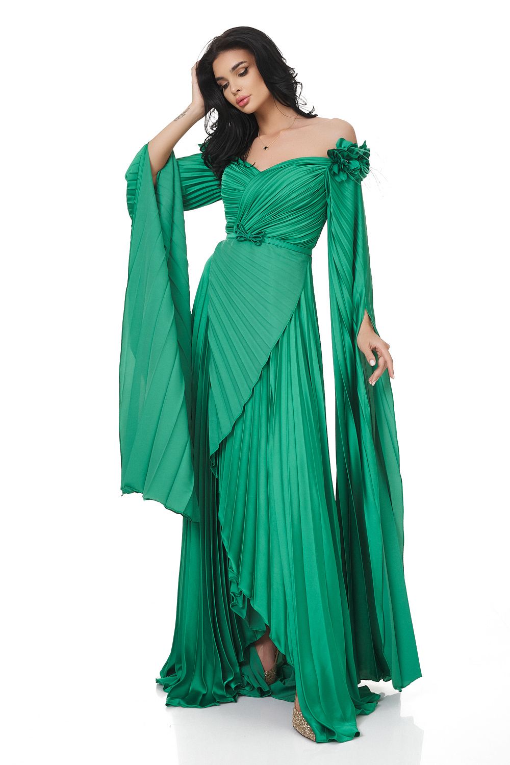 Rochie dama lunga verde Miesje Bogas