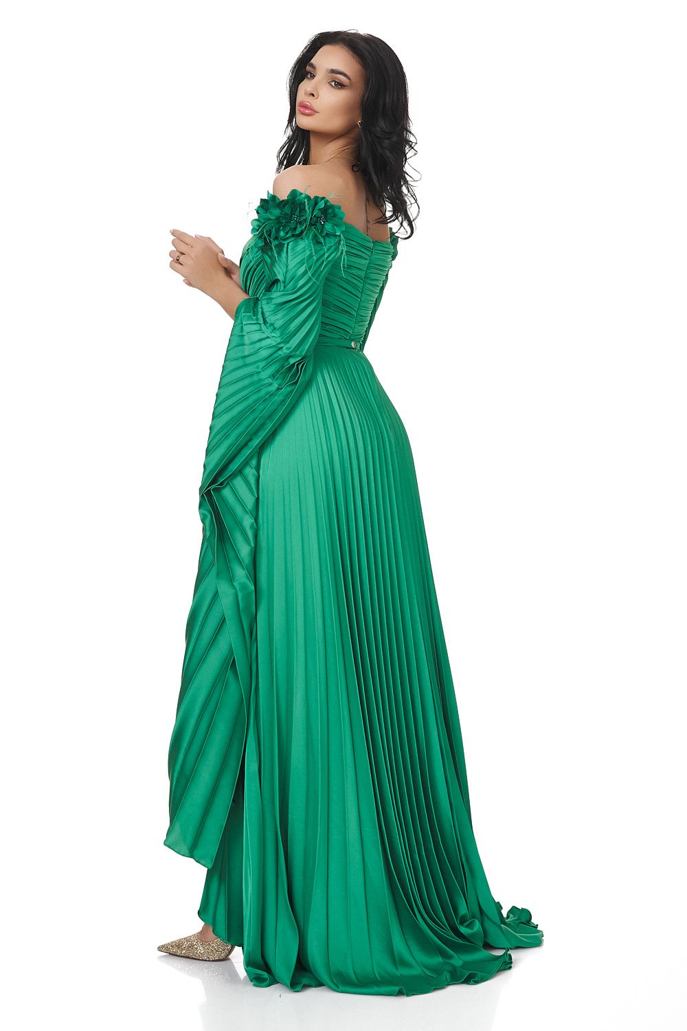Rochie dama lunga verde Miesje Bogas