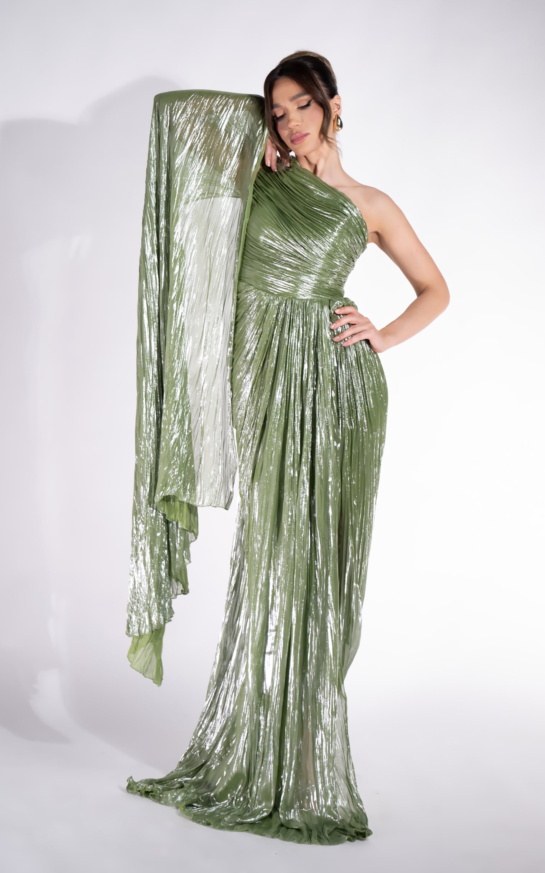Rochie dama lunga verde Nabuka Bogas