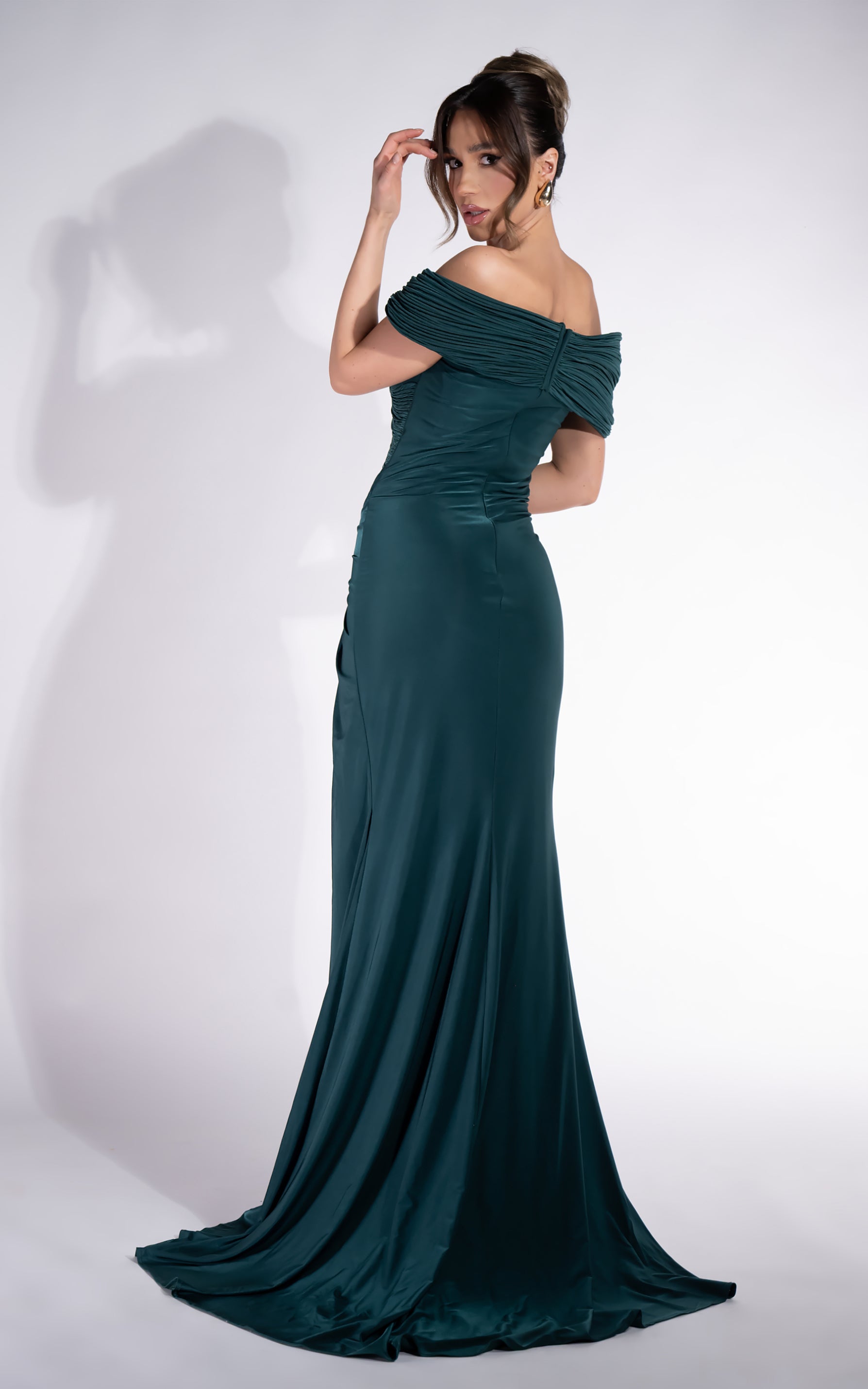 Rochie dama lunga verde Radiancia Bogas