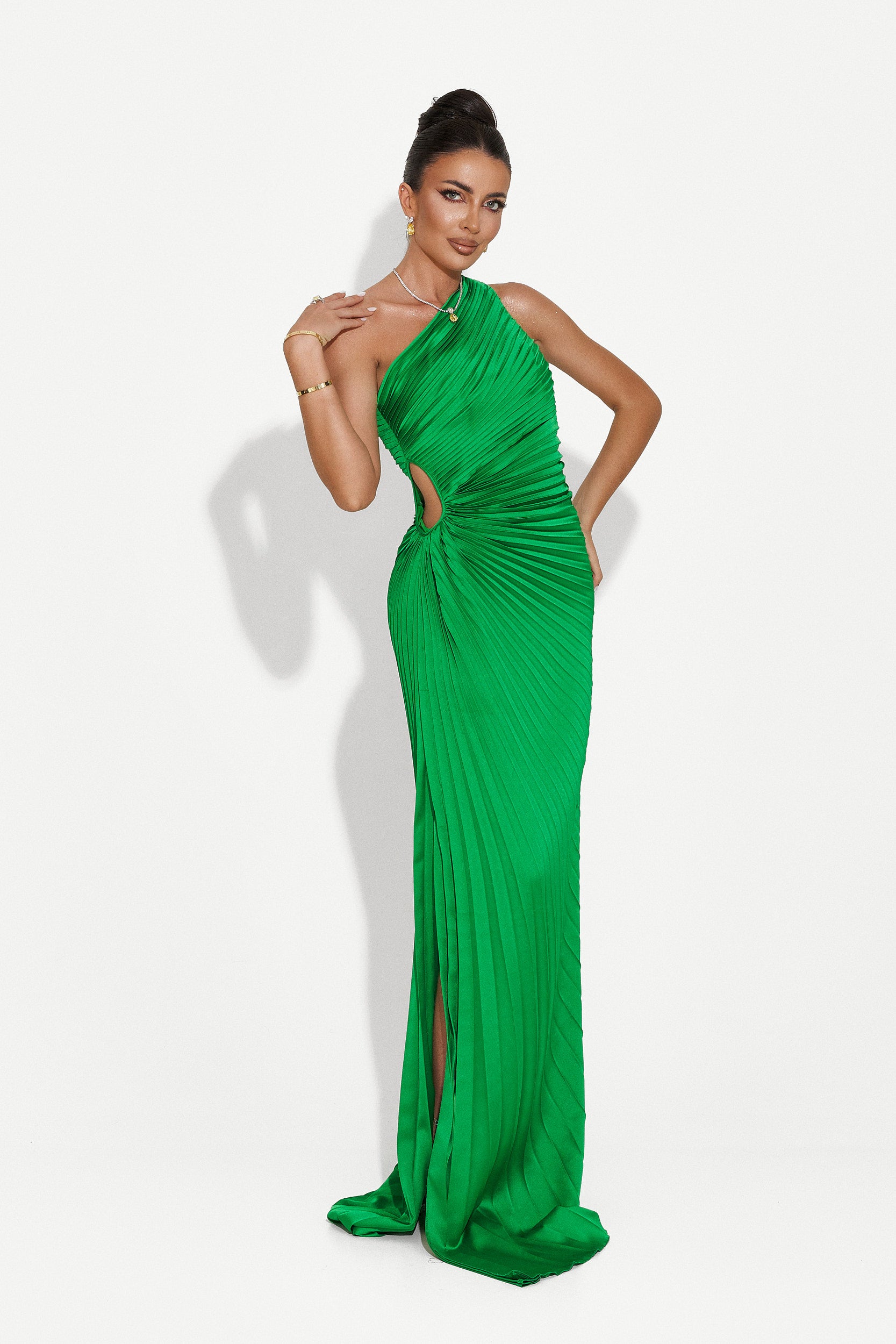 Long green dress for women Sanjana Bogas