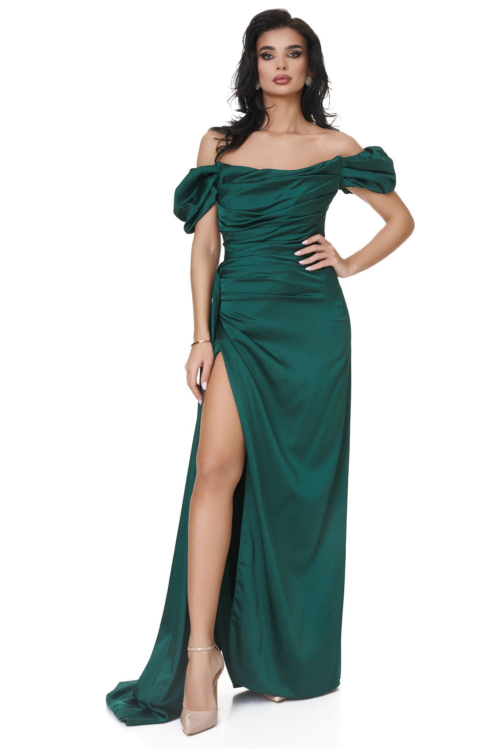 Ladies long dress green Serminisia Bogas