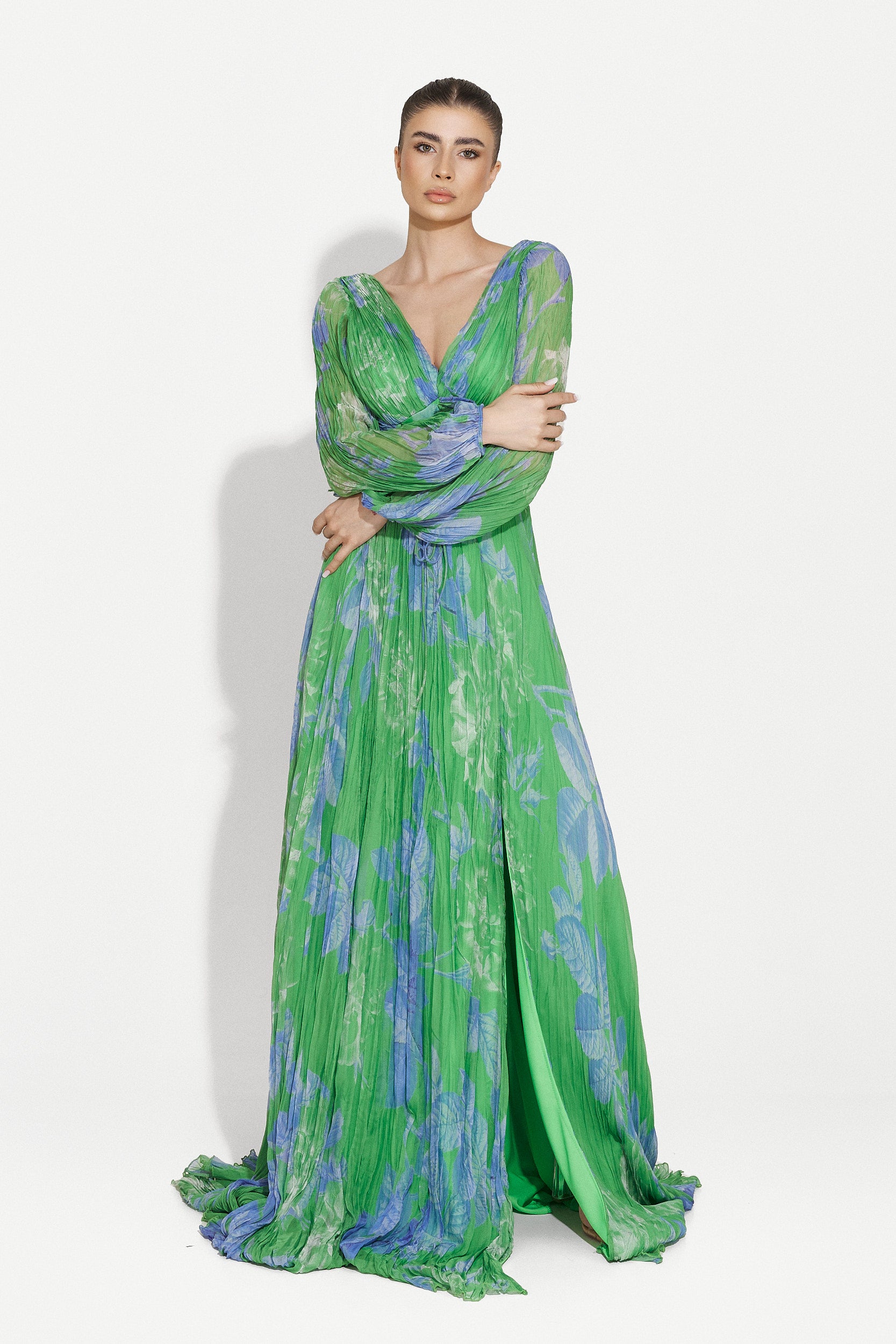 Long green dress for women Sintia Bogas