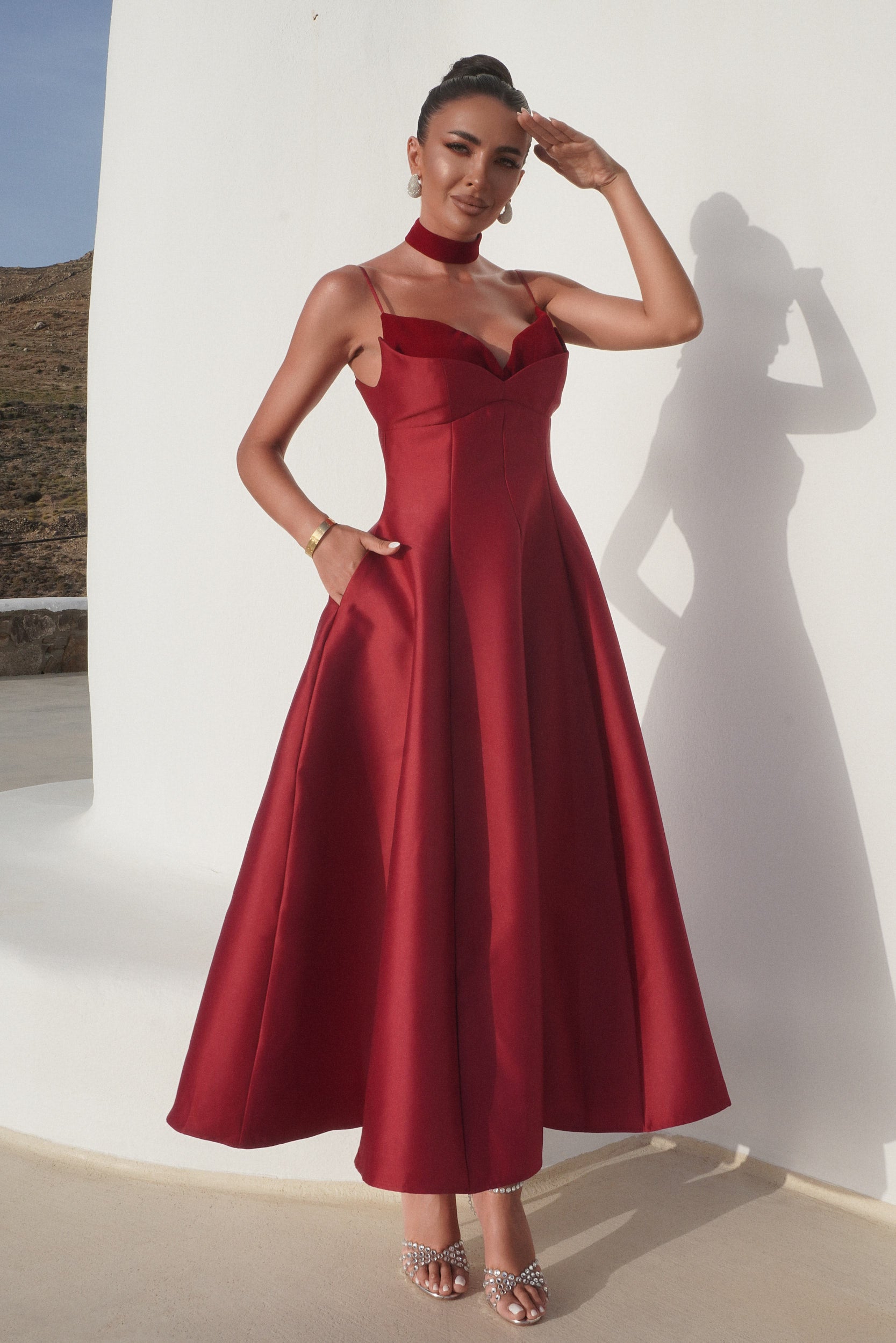 Rochie dama lunga visinie Auriane Bogas