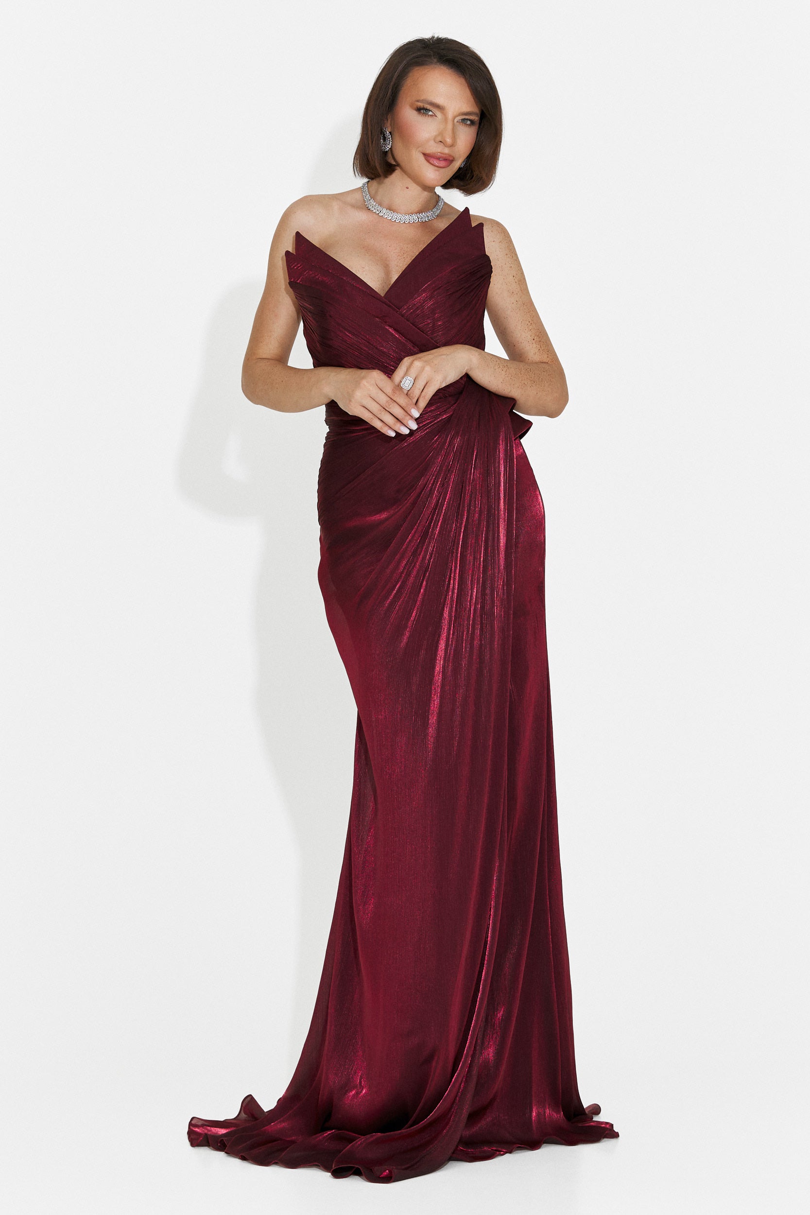 Rochie dama lunga visinie Tilda Bogas