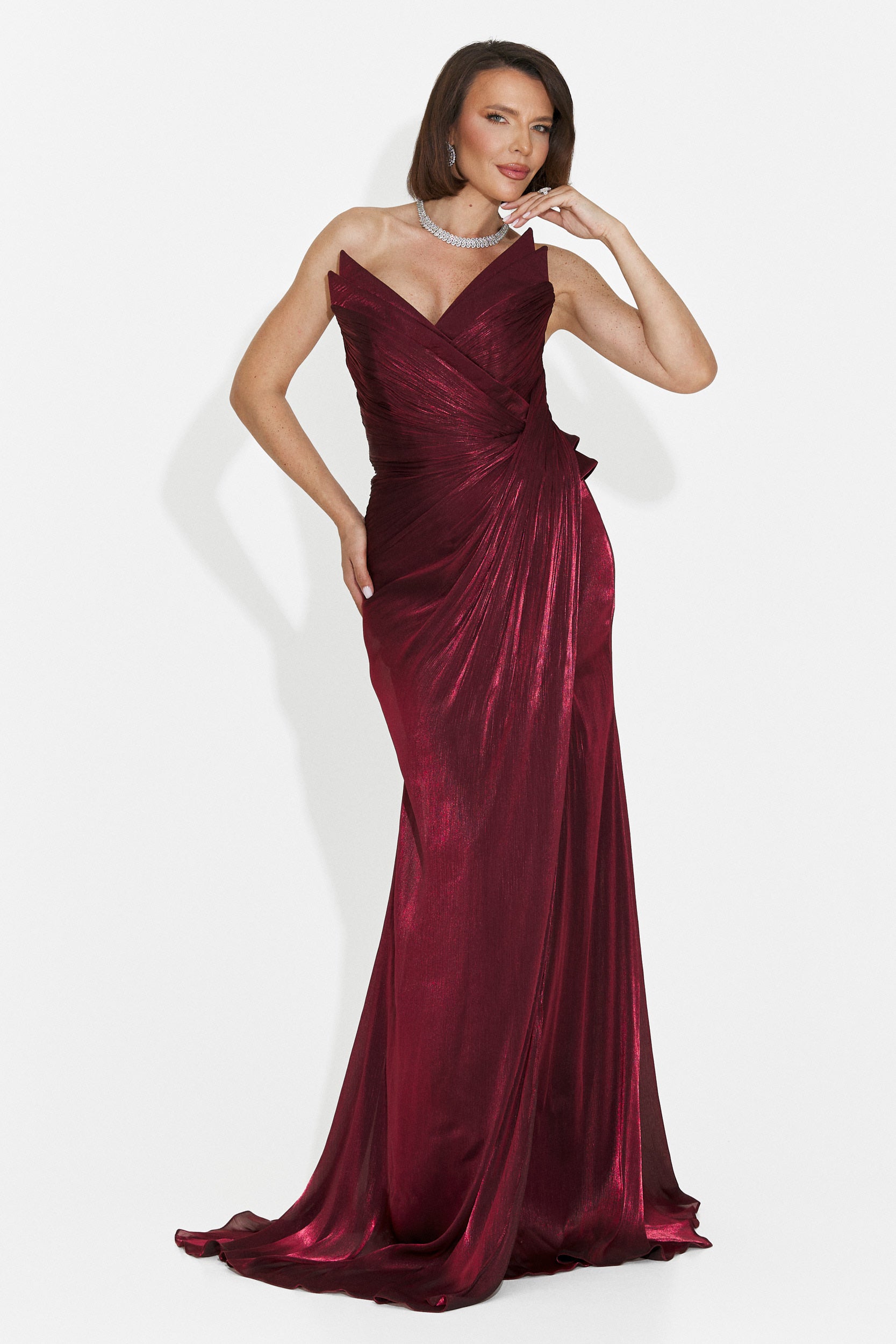 Rochie dama lunga visinie Tilda Bogas