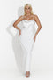 Rochie dama medie alba Regale Bogas