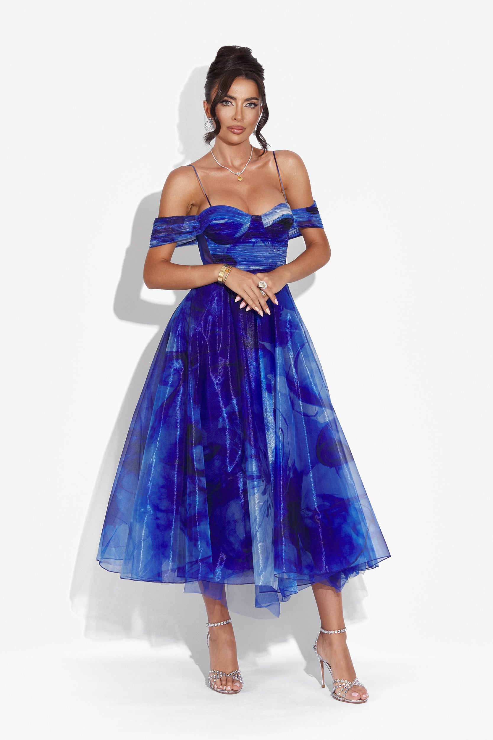 Rochie dama medie albastra Filipa Bogas
