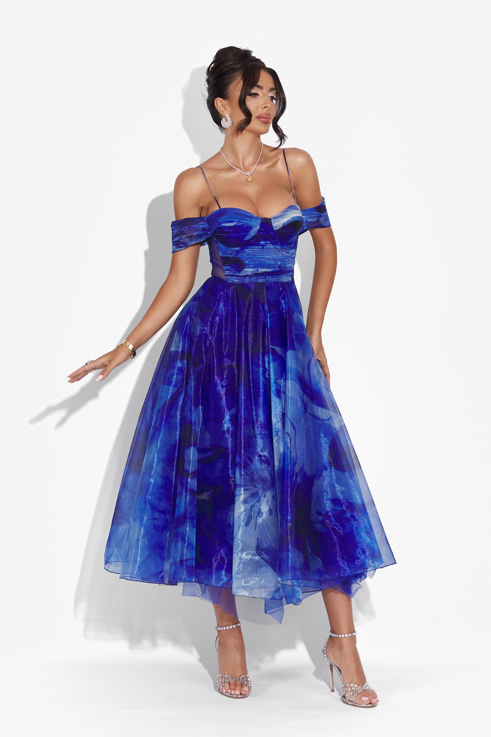 Rochie dama medie albastra Filipa Bogas
