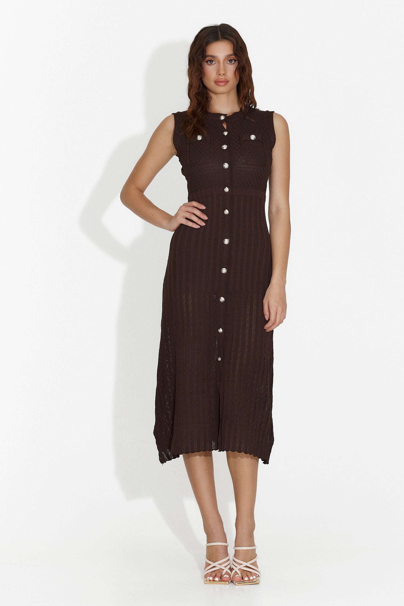 Rochie dama medie maro Keneth Bogas
