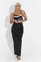 Rochie dama medie neagra Regale Bogas