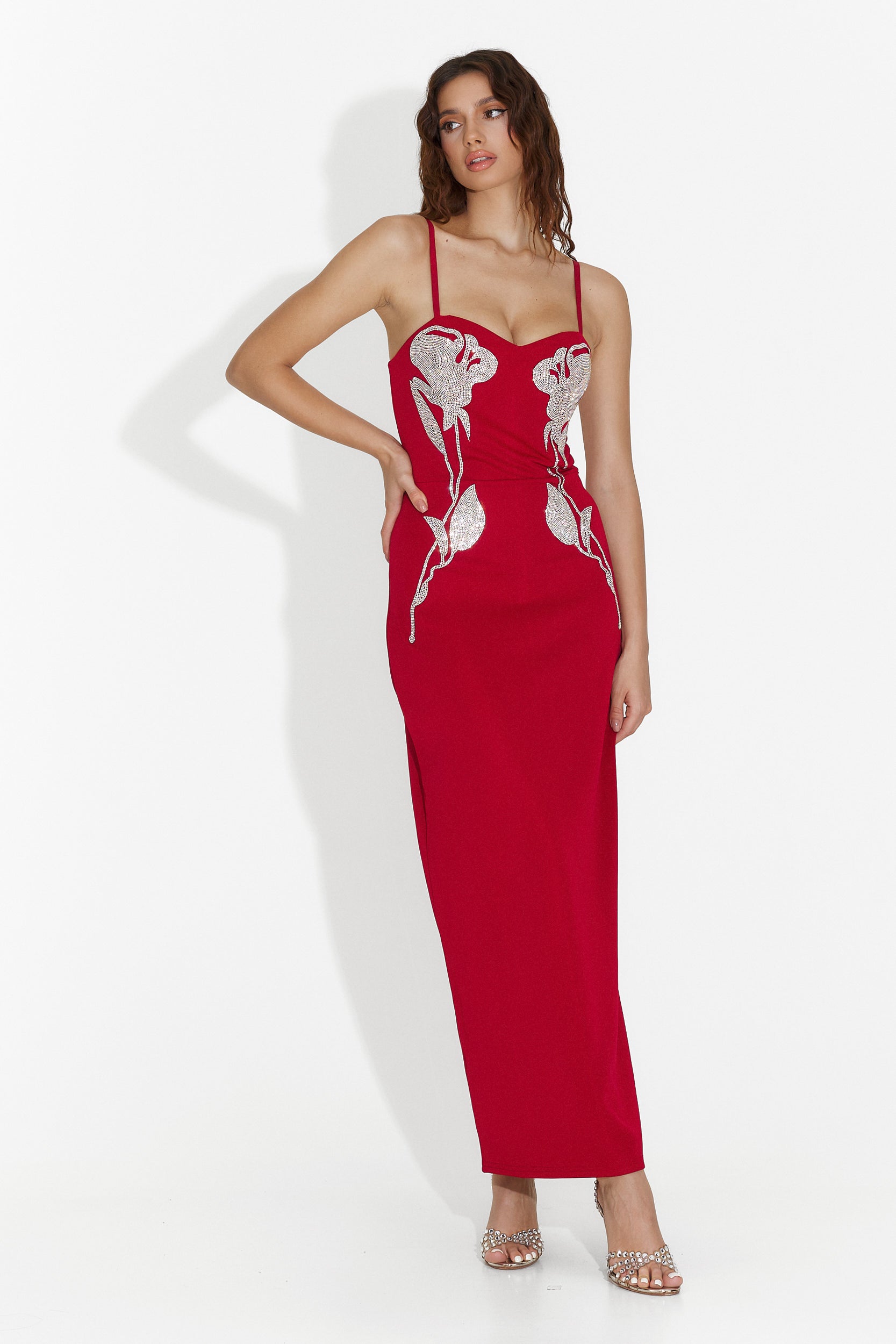 Rochie dama medie rosie Helena Bogas