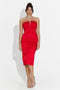 Rochie dama medie rosie Kristina Bogas