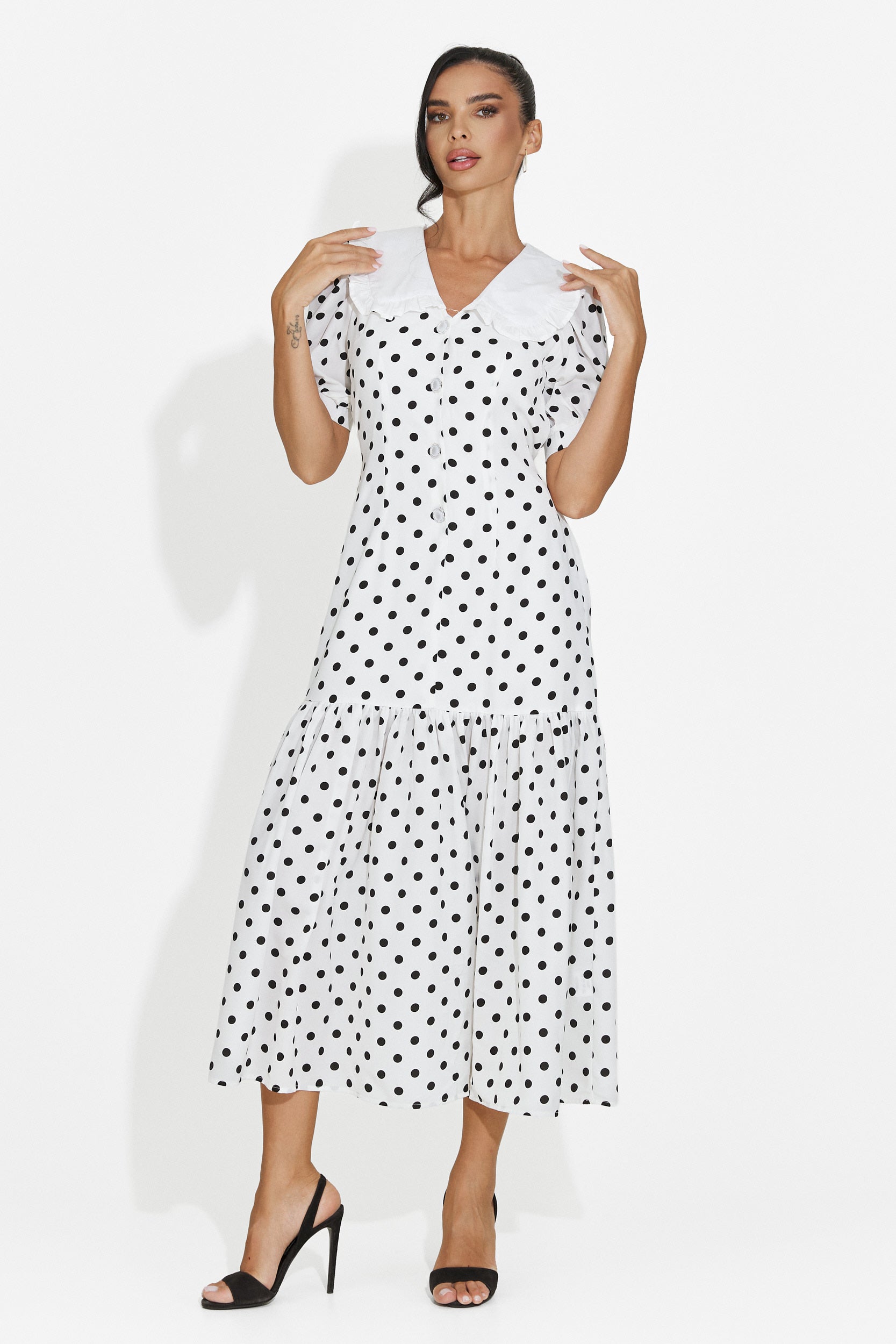 Rochie dama midi alba Anita Bogas