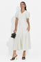 Rochie dama midi bej Taisiana Bogas