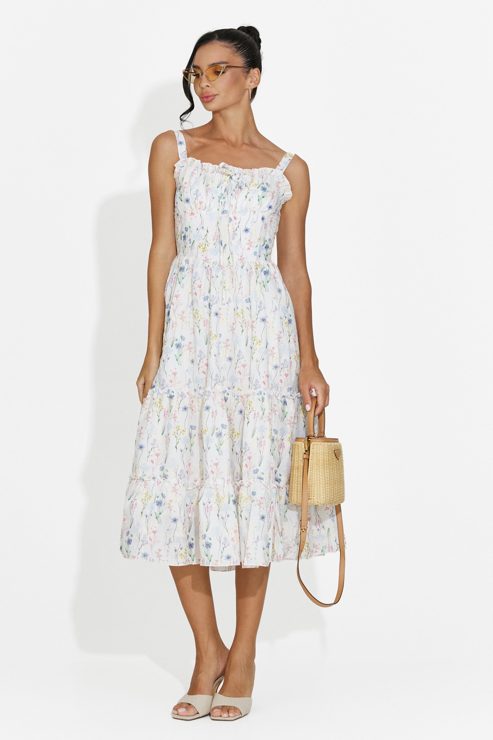 Rochie dama midi bleu Alisa Bogas