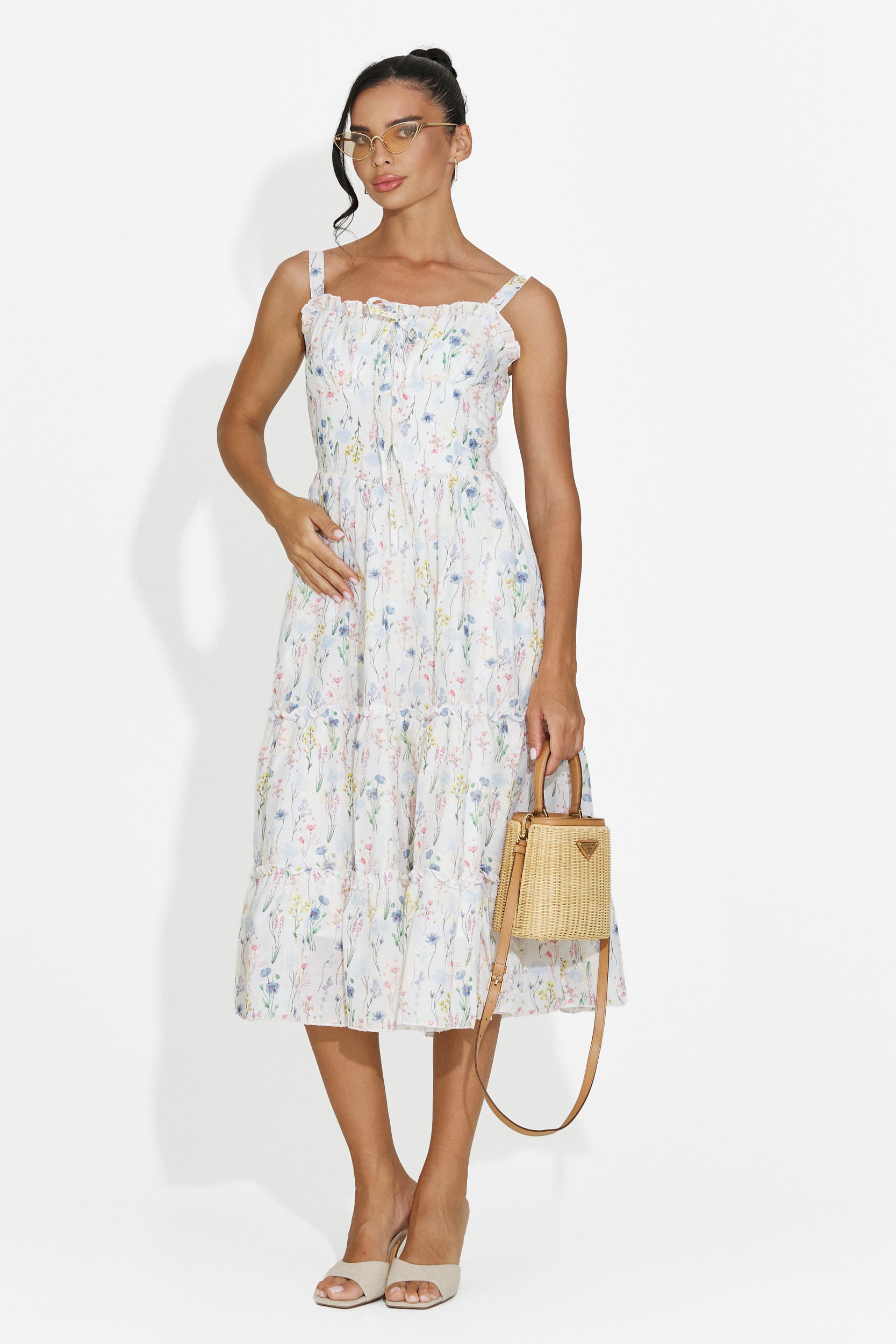 Rochie dama midi bleu Alisa Bogas