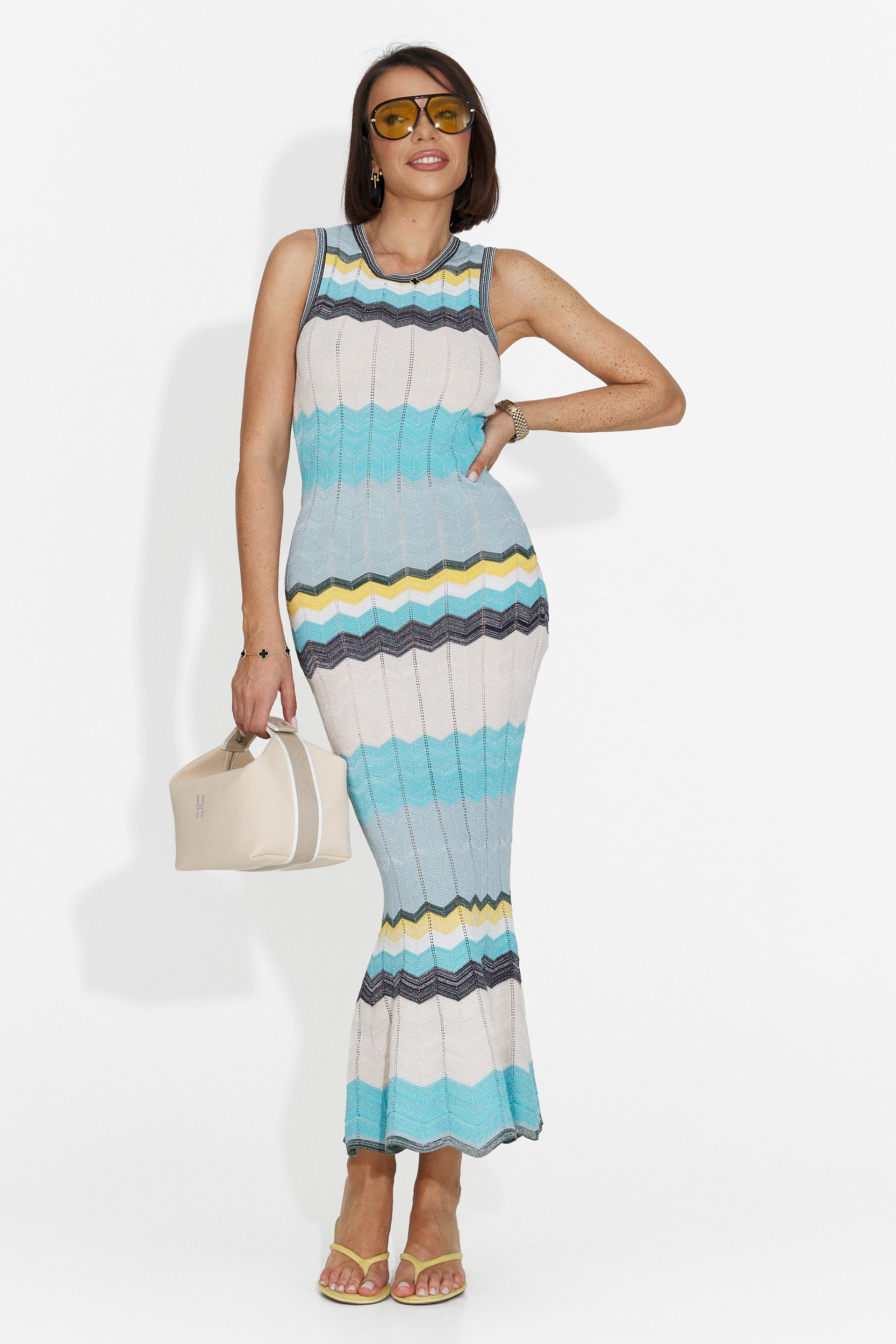 Rochie dama midi bleu Karemy Bogas