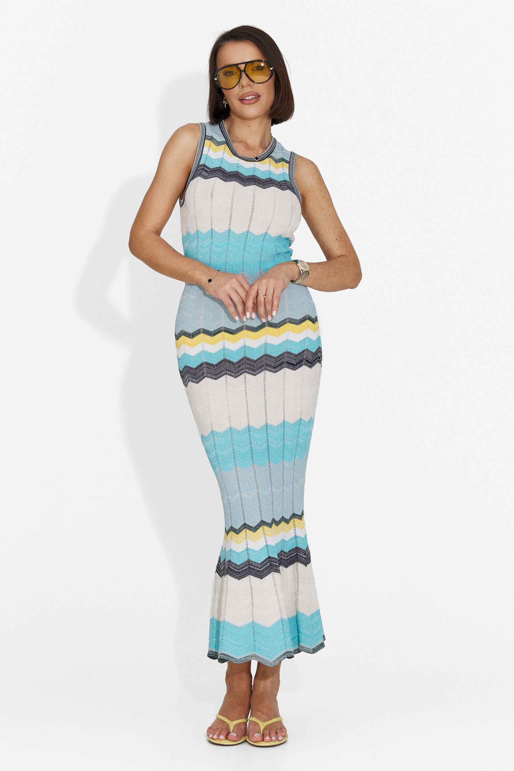Rochie dama midi bleu Karemy Bogas