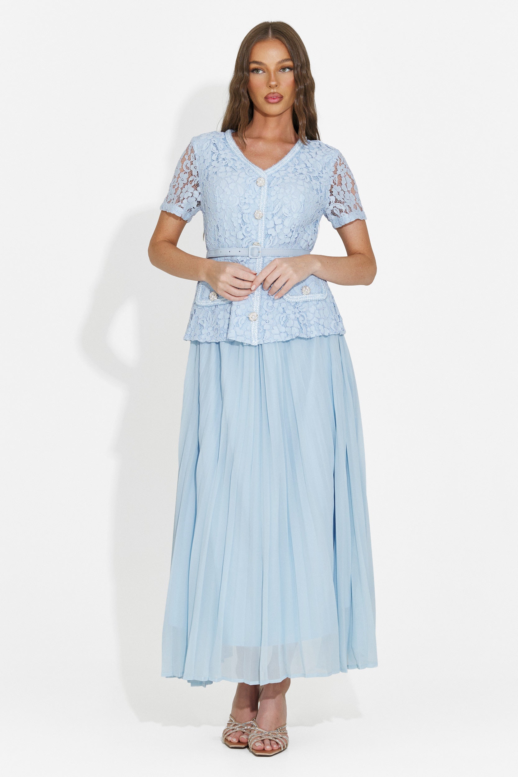 Rochie dama midi bleu Silviarosa Bogas